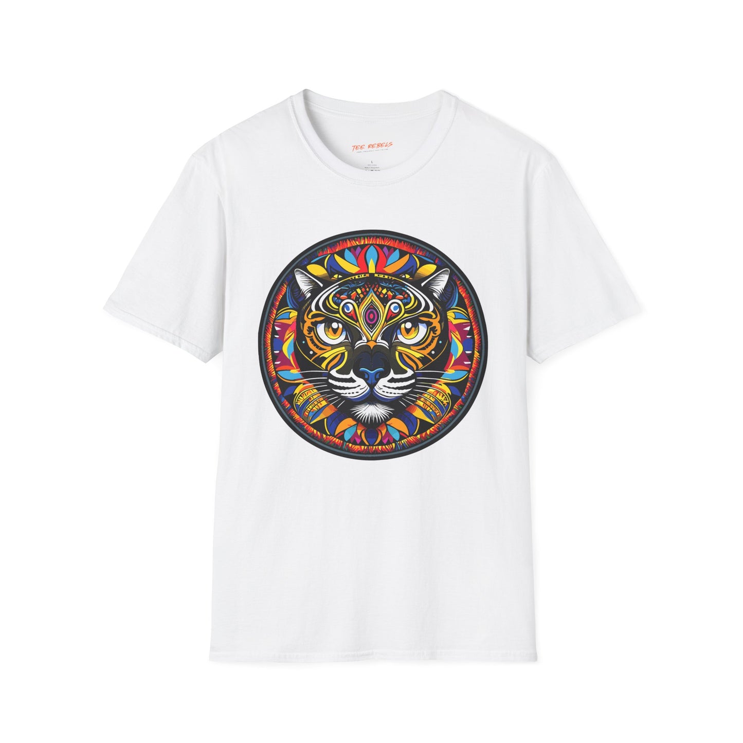 Psychedelic Black Cat Unisex T-Shirt | Cat Rebel Frequency