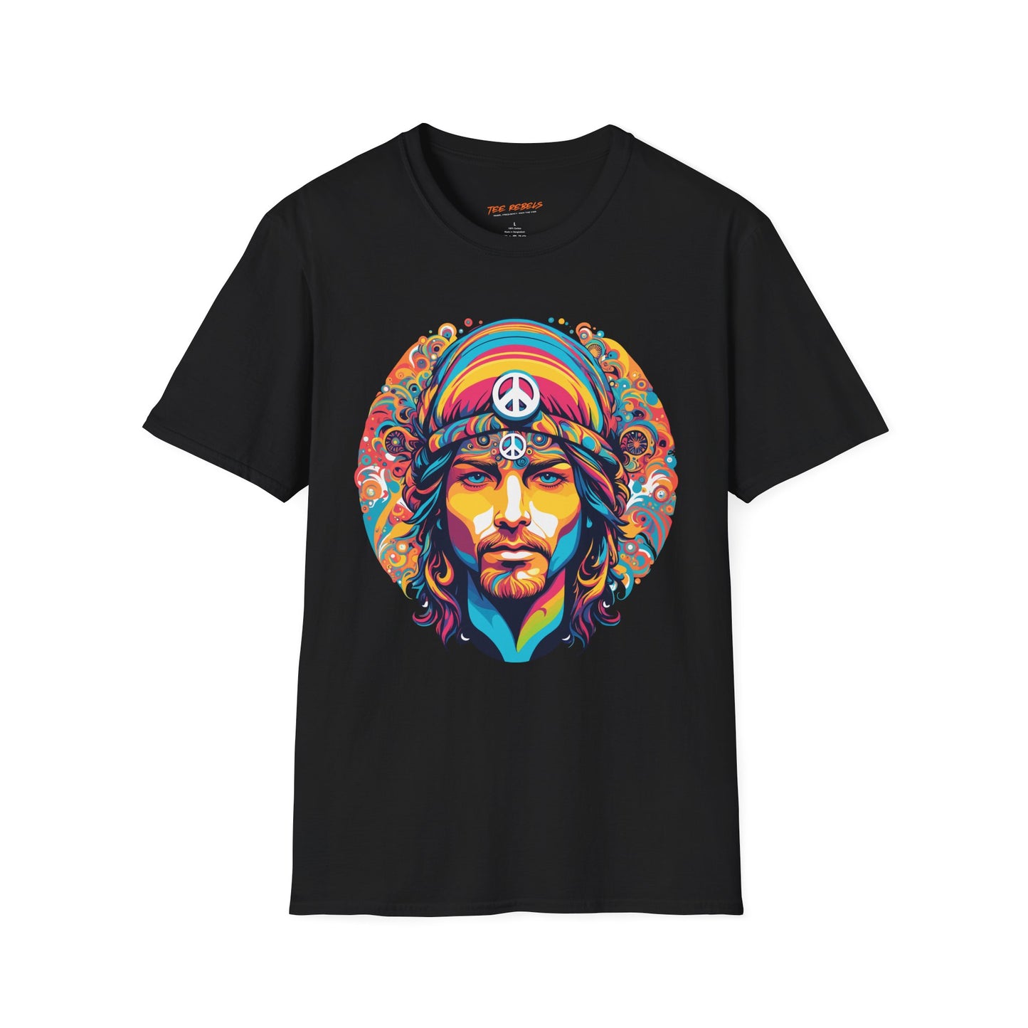 Psychedelic Peace Man Unisex Streetwear T-Shirt | Peace Rebel Frequency