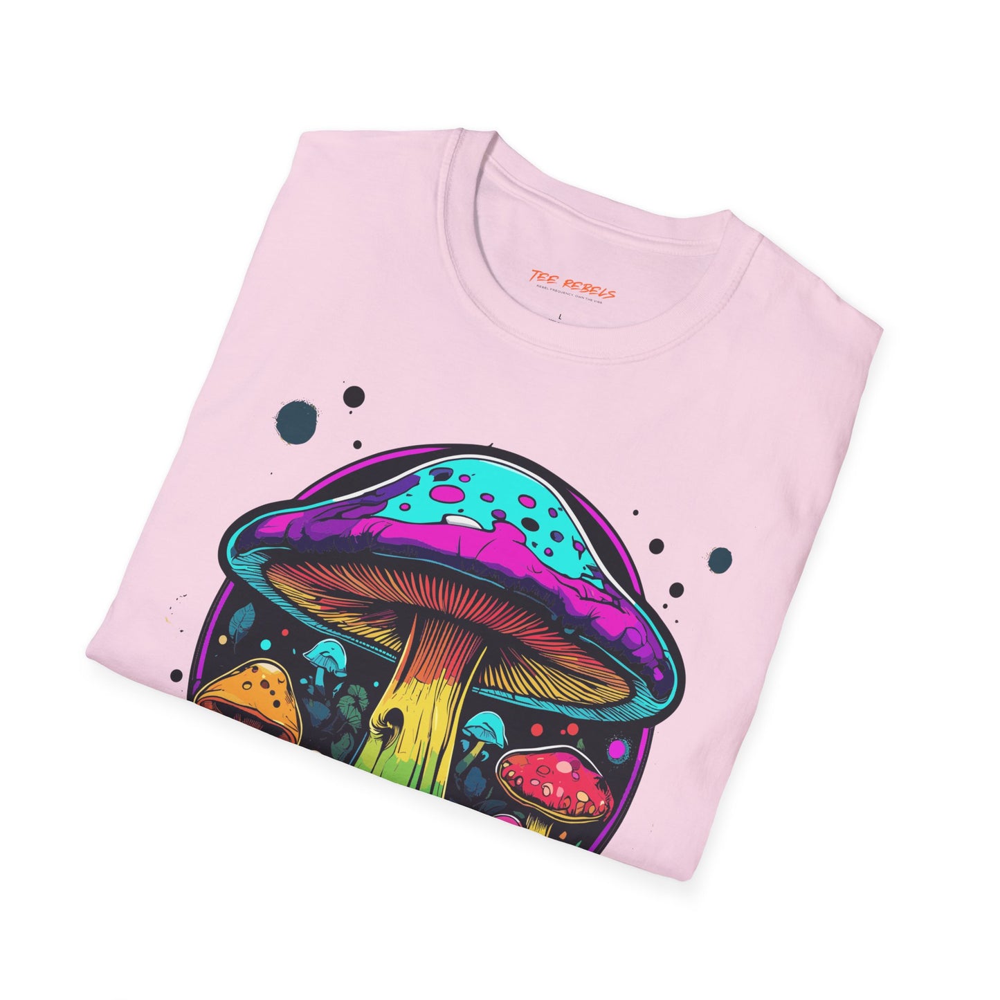 Psychedelic Mushroom Unisex Softstyle T-Shirt | Mushroom Frequency