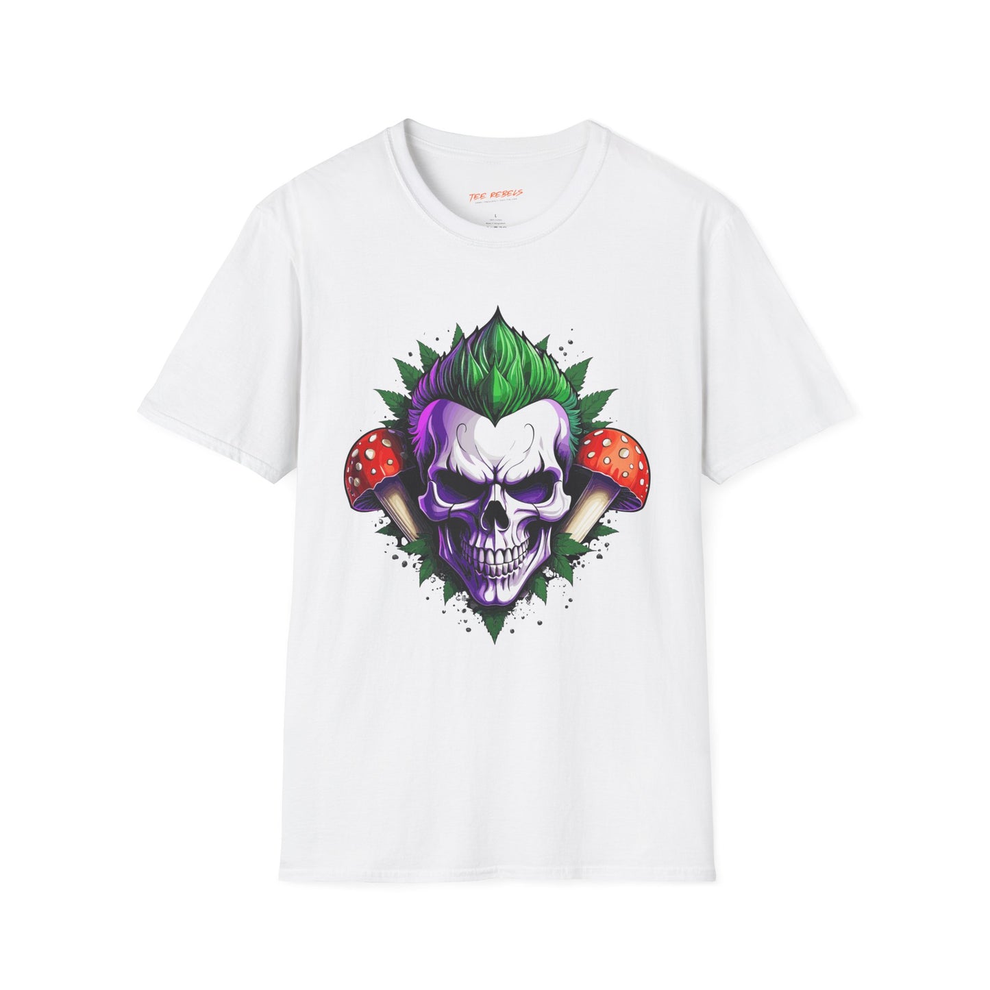 Psychedelic Skull Joker Unisex T-Shirt | Skull Rebel Frequency