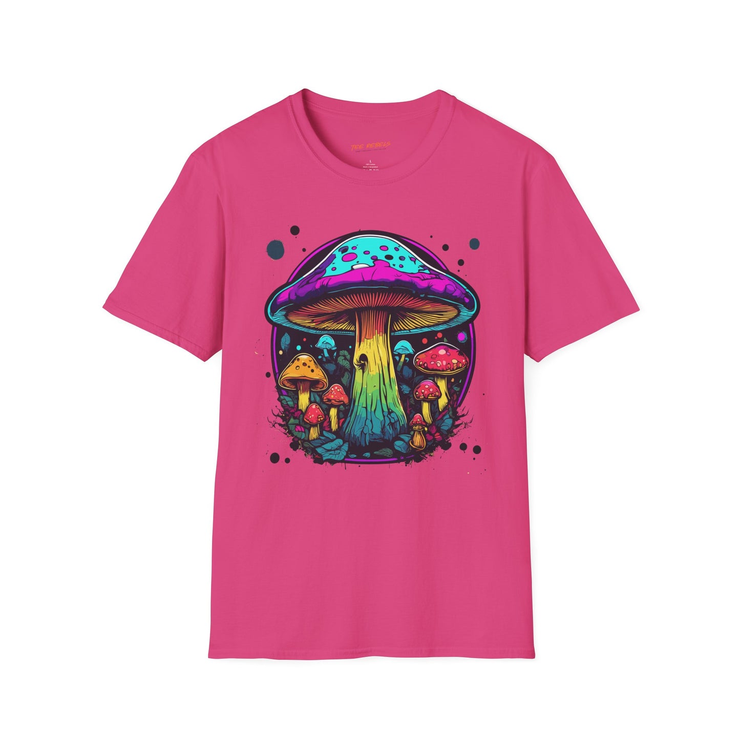Psychedelic Mushroom Unisex Softstyle T-Shirt | Mushroom Frequency