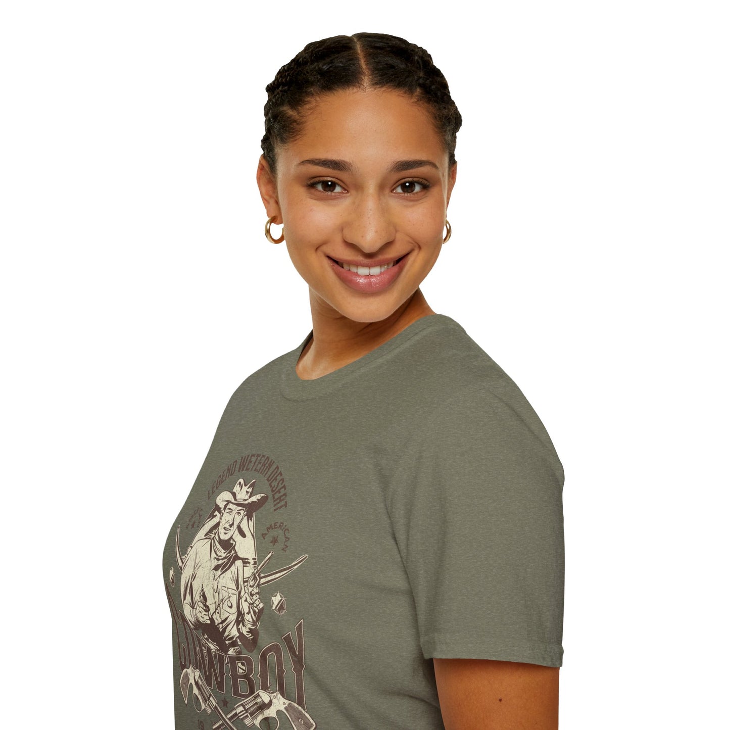 Legend Western Desert Cowboy Unisex Streetwear T-Shirt | Cowboy Graphic T-Shirt | Cowboy Rebel Frequency