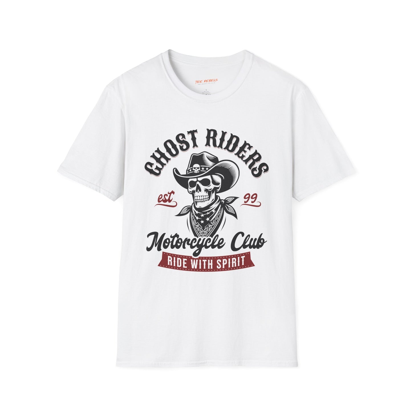 Ghost Riders Motorcycle Club Unisex Streetwear T-Shirt | Motorcycle Club Apparel | Casual Graphic Tee | Motorcycle Rebel Frequency