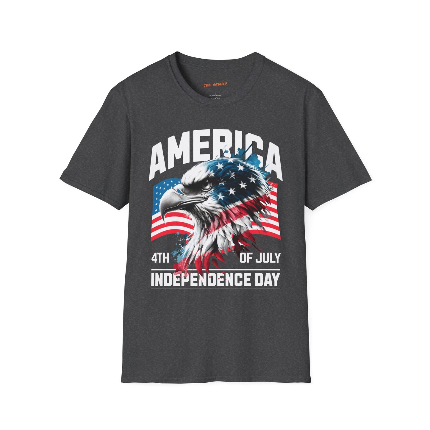 Patriotic America Eagle Unisex Streetwear T-Shirt | America Graphic T-Shirt | 4th of July | Independence Day | Eagle Rebel Frequency