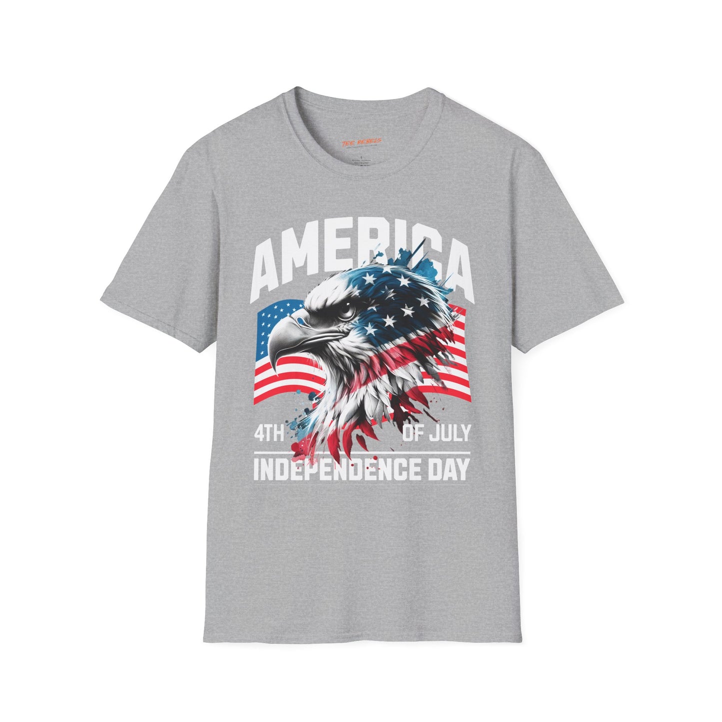 Patriotic America Eagle Unisex Streetwear T-Shirt | America Graphic T-Shirt | 4th of July | Independence Day | Eagle Rebel Frequency