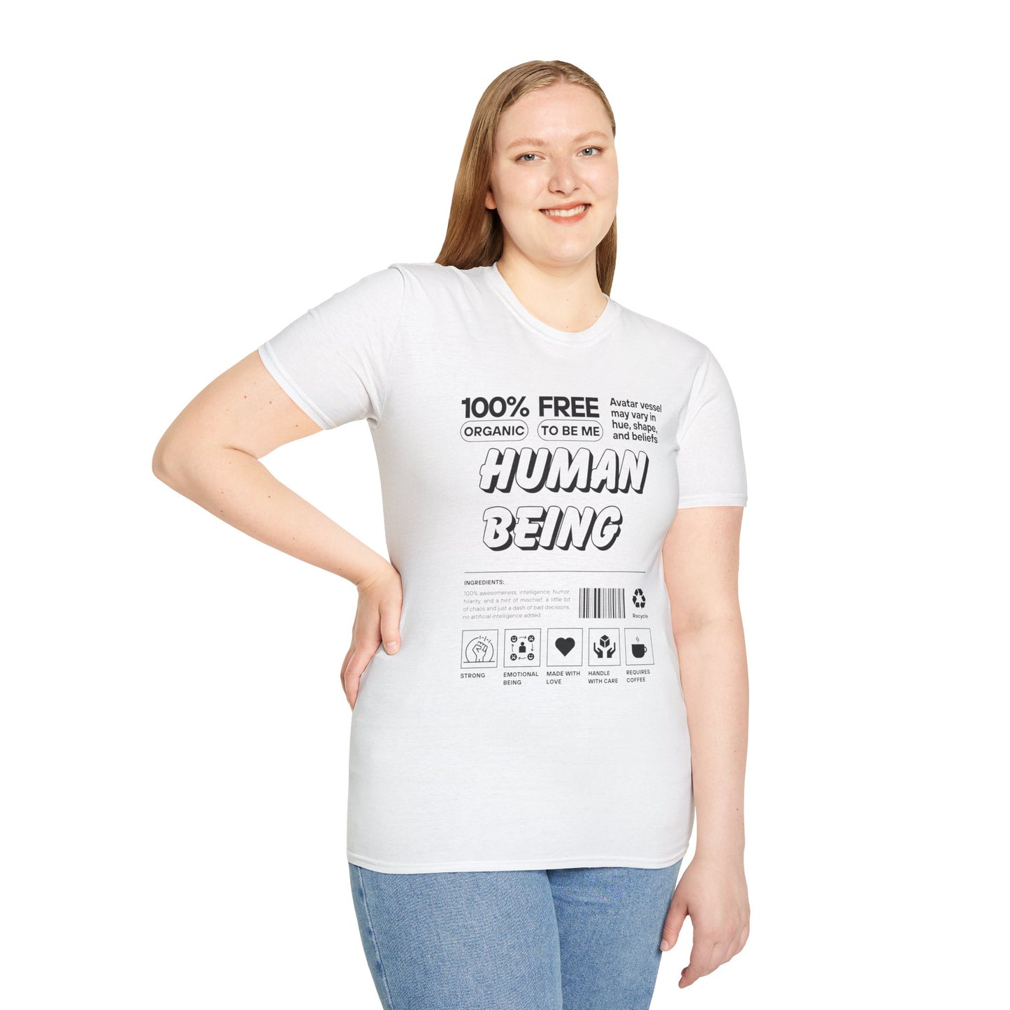 Human Being Unisex Softstyle T-Shirt | Human Rebel Frequency