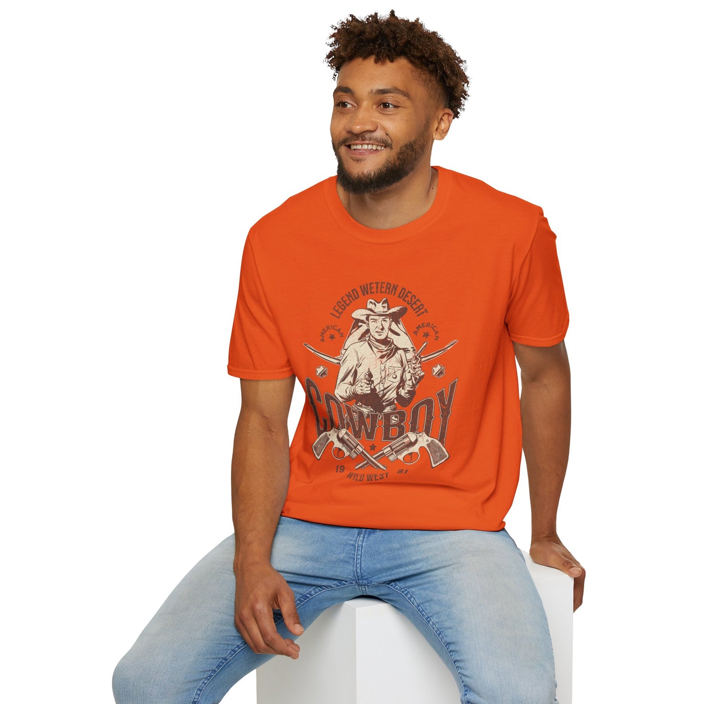 Legend Western Desert Cowboy Unisex Streetwear T-Shirt | Cowboy Graphic T-Shirt | Cowboy Rebel Frequency