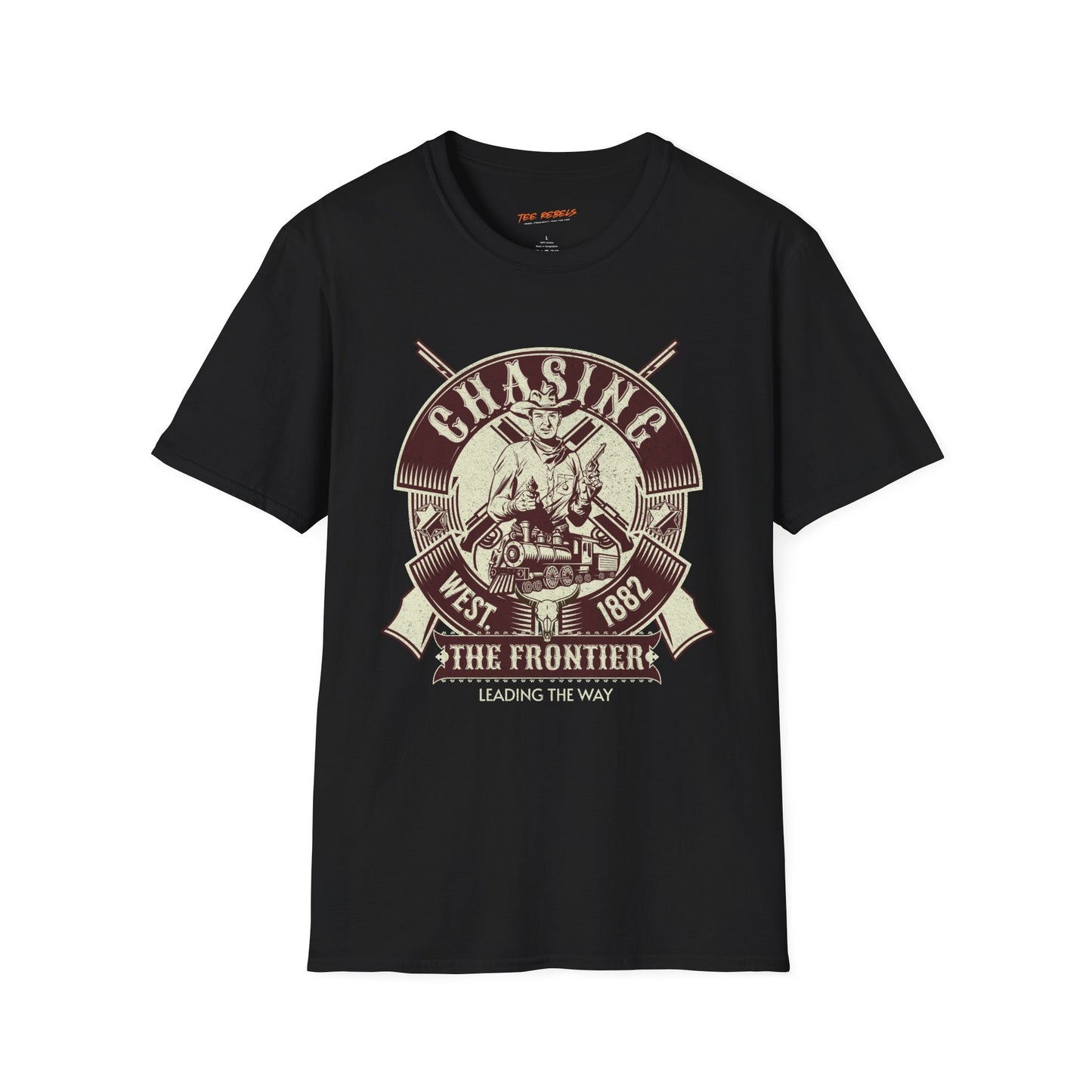 Chasing the Frontier Unisex Streetwear T-Shirt | Vintage Wild West Tee | American Western | Frontier Rebel Frequency