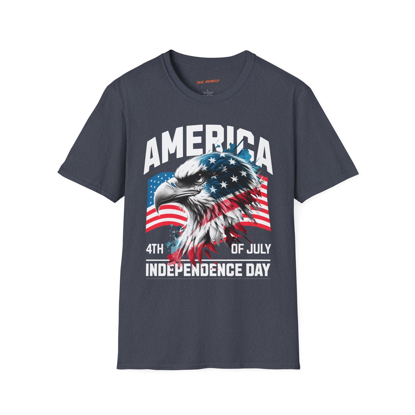Patriotic America Eagle Unisex Streetwear T-Shirt | America Graphic T-Shirt | 4th of July | Independence Day | Eagle Rebel Frequency