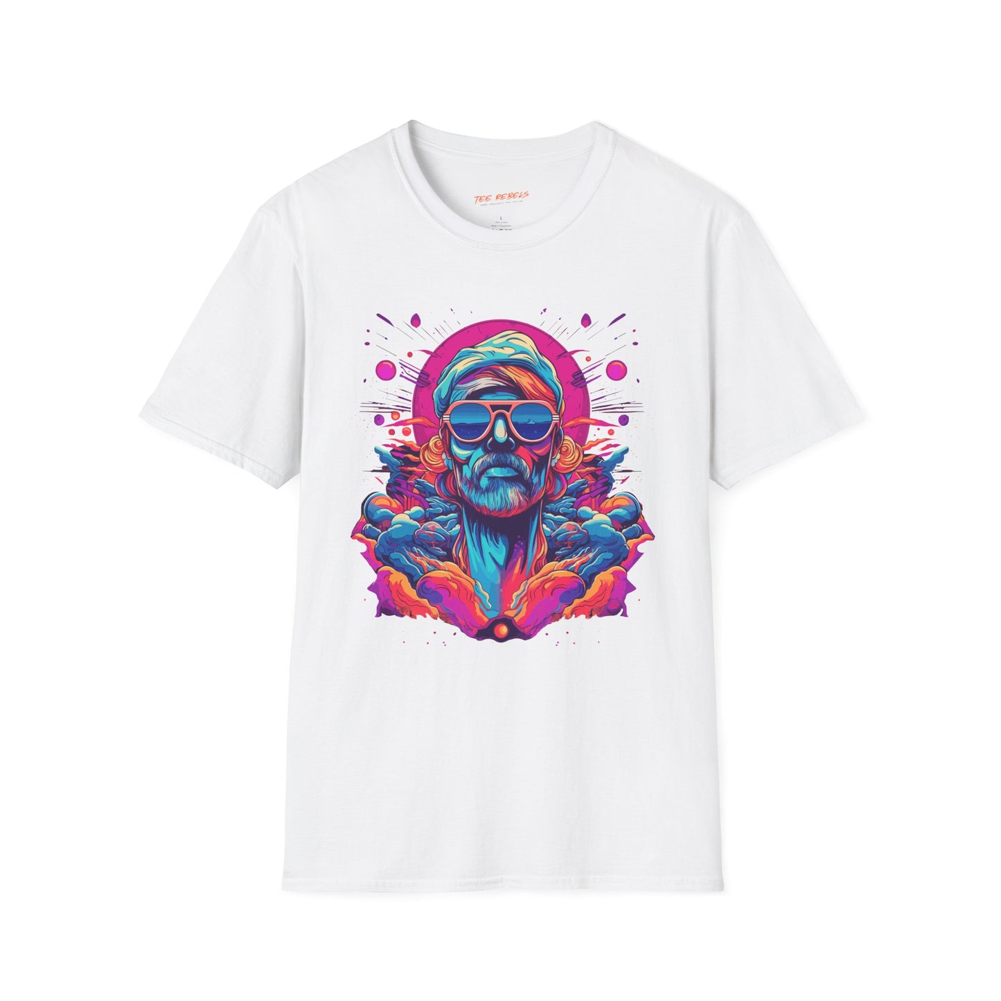 Psychedelic Synthwave Man Unisex T-Shirt | Synthwave Rebel Frequency