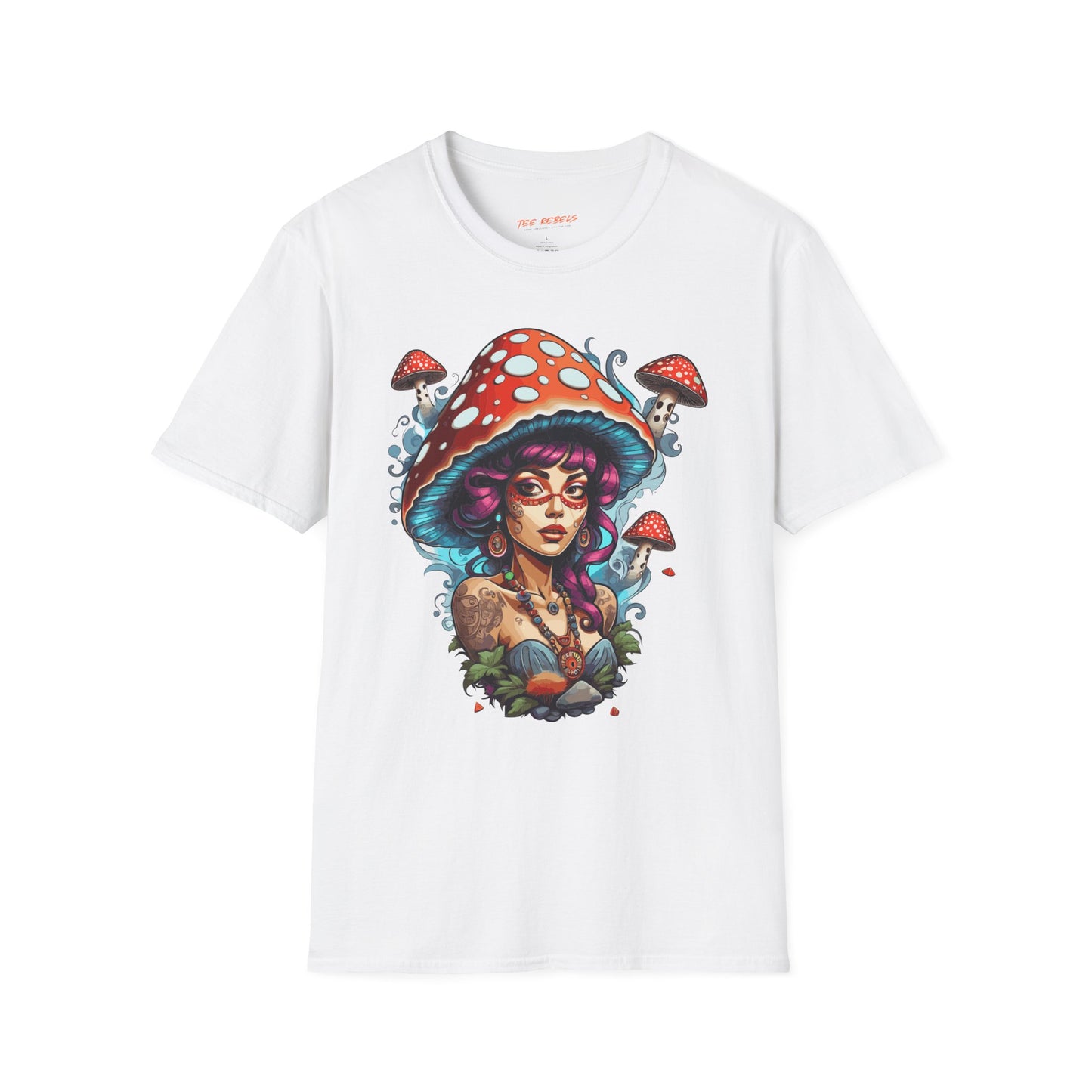 Psychedelic Fungi Lady Unisex T-Shirt | Fungi Rebel Frequency