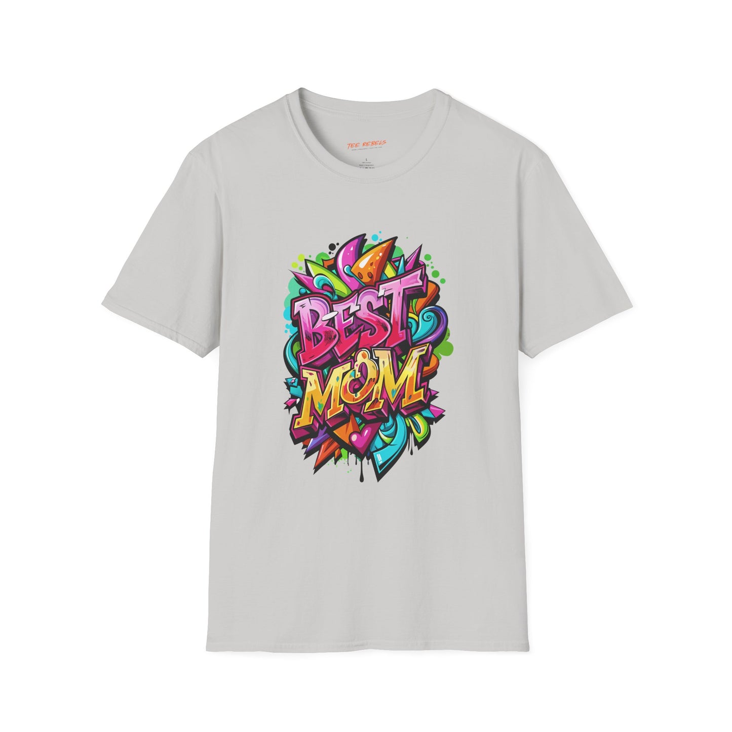 Best Mom Unisex Softstyle T-Shirt | Colorful, Fun Gift for Mother's Day