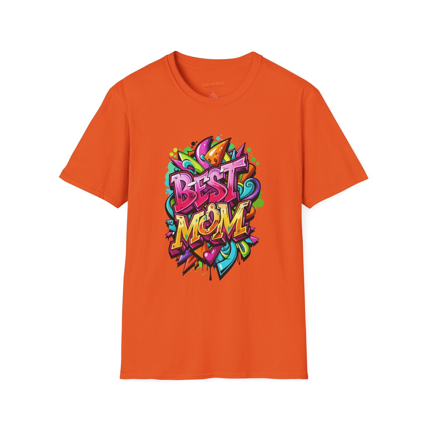 Best Mom Unisex Softstyle T-Shirt | Colorful, Fun Gift for Mother's Day