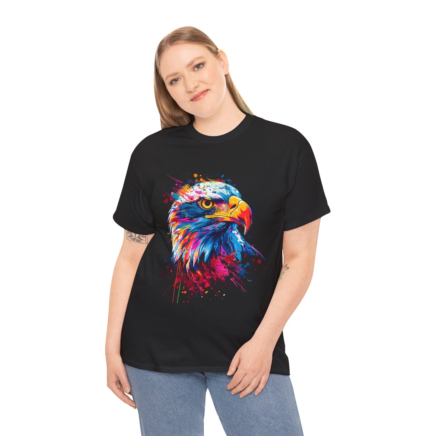 Colorful Eagle Unisex Heavy Cotton Tee | Eagle Rebel Frequency