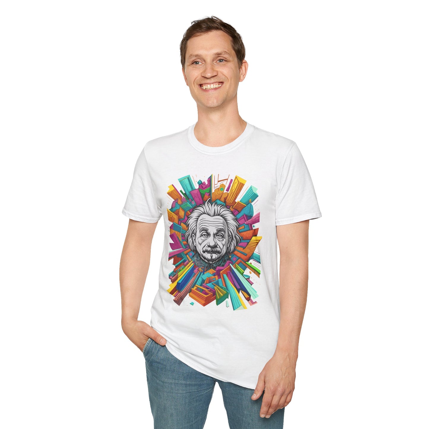 Psychedelic Albert Einstein Unisex T-Shirt | Einstein Rebel Frequency