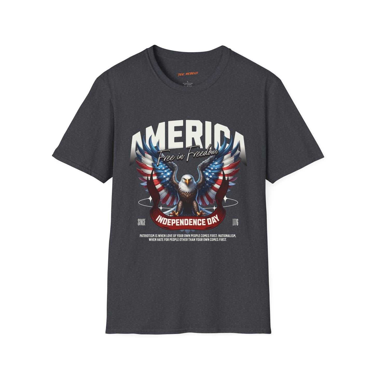 America Independence Day Eagle Unisex Streetwear T-Shirt | America Graphic Tee | Eagle Rebel Frequency