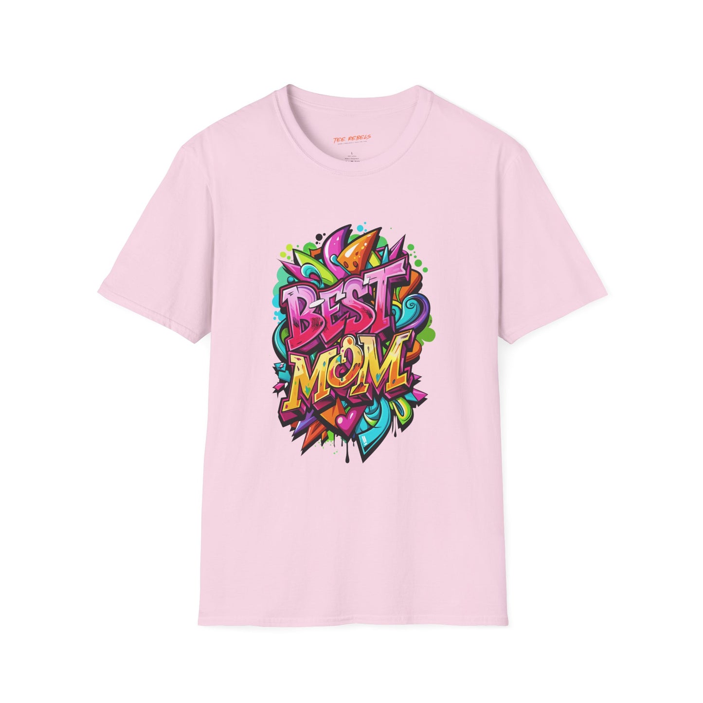 Best Mom Unisex Softstyle T-Shirt | Colorful, Fun Gift for Mother's Day