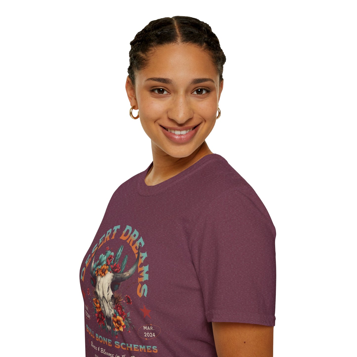 Desert Dreams Unisex Streetwear T-Shirt | Western Vintage Graphic Tee | Desert Rebel Frequency