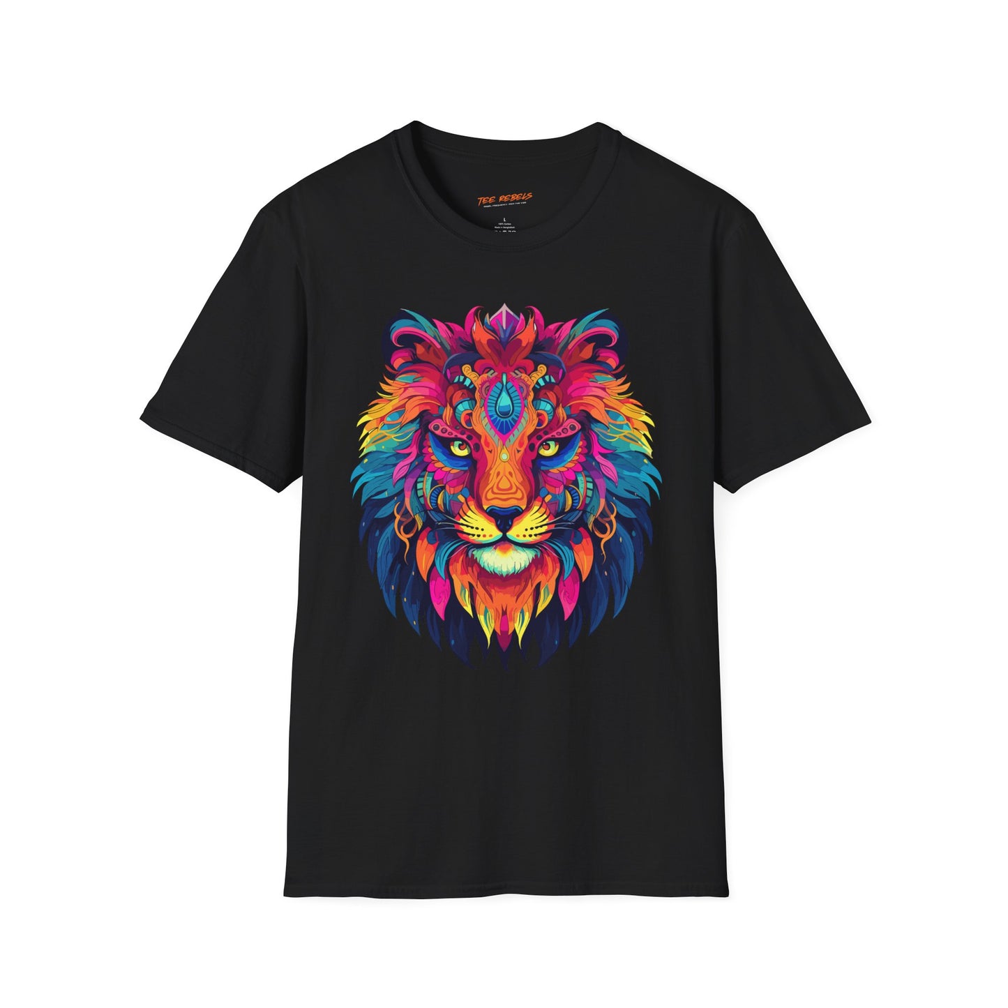 Psychedelic Furry Lion Unisex T-Shirt | Lion Rebel Frequency