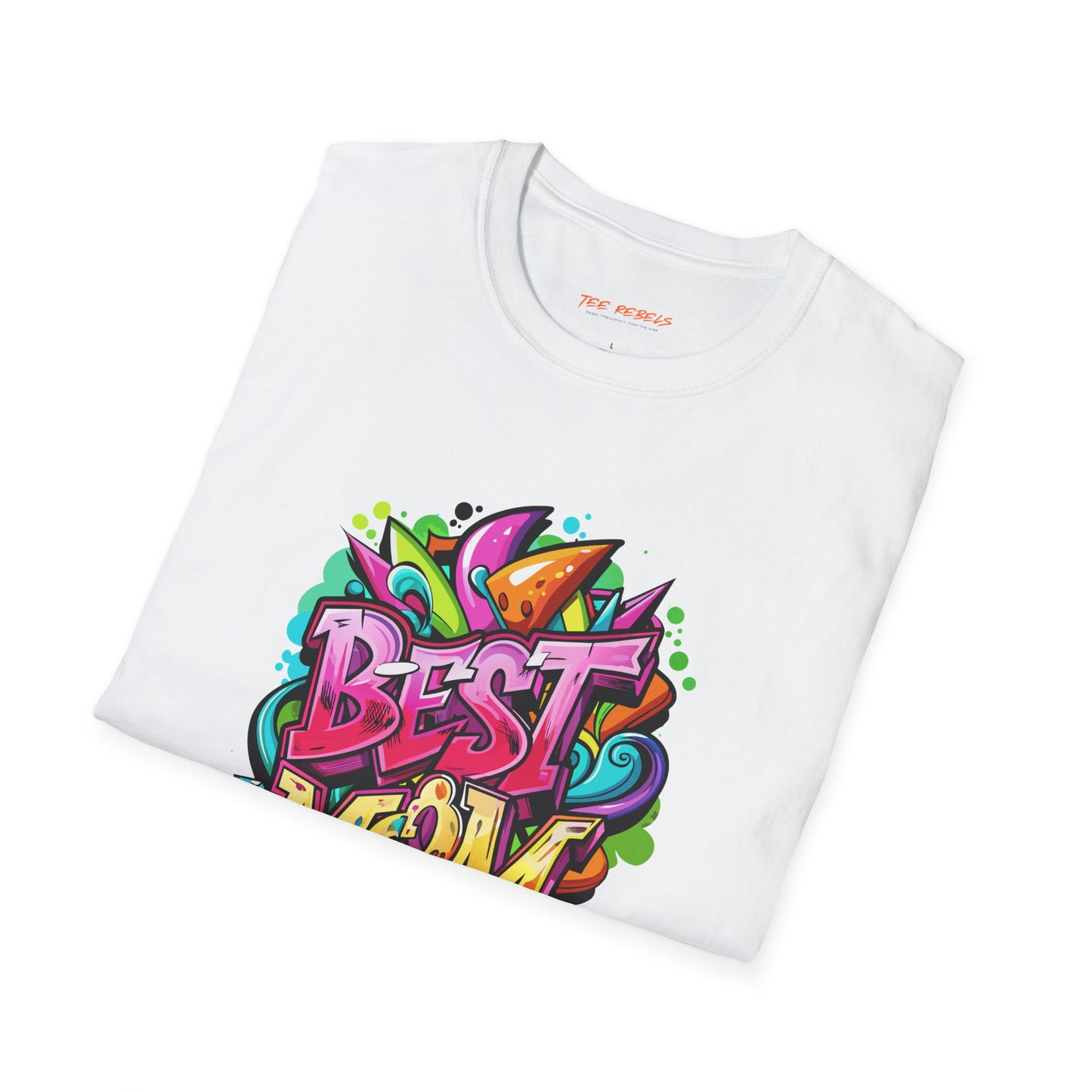 Best Mom Unisex Softstyle T-Shirt | Colorful, Fun Gift for Mother's Day