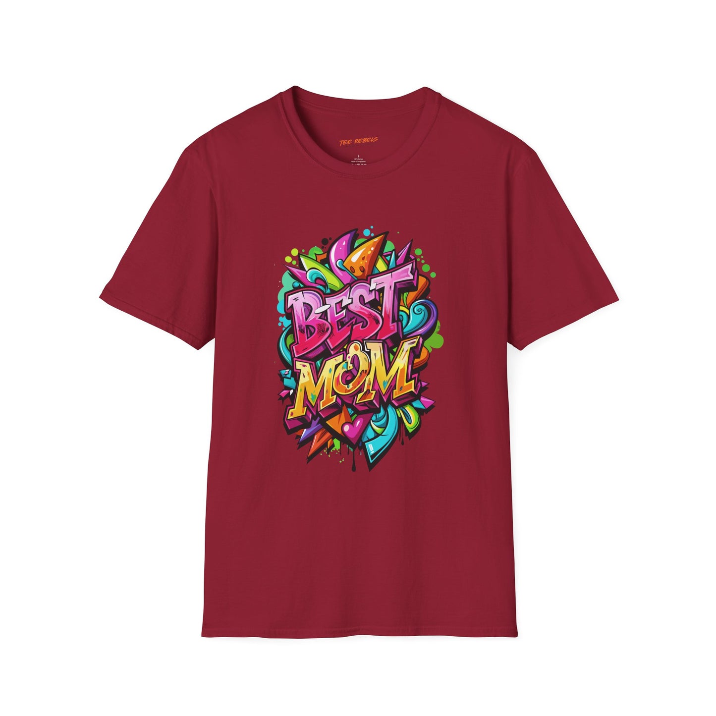 Best Mom Unisex Softstyle T-Shirt | Colorful, Fun Gift for Mother's Day