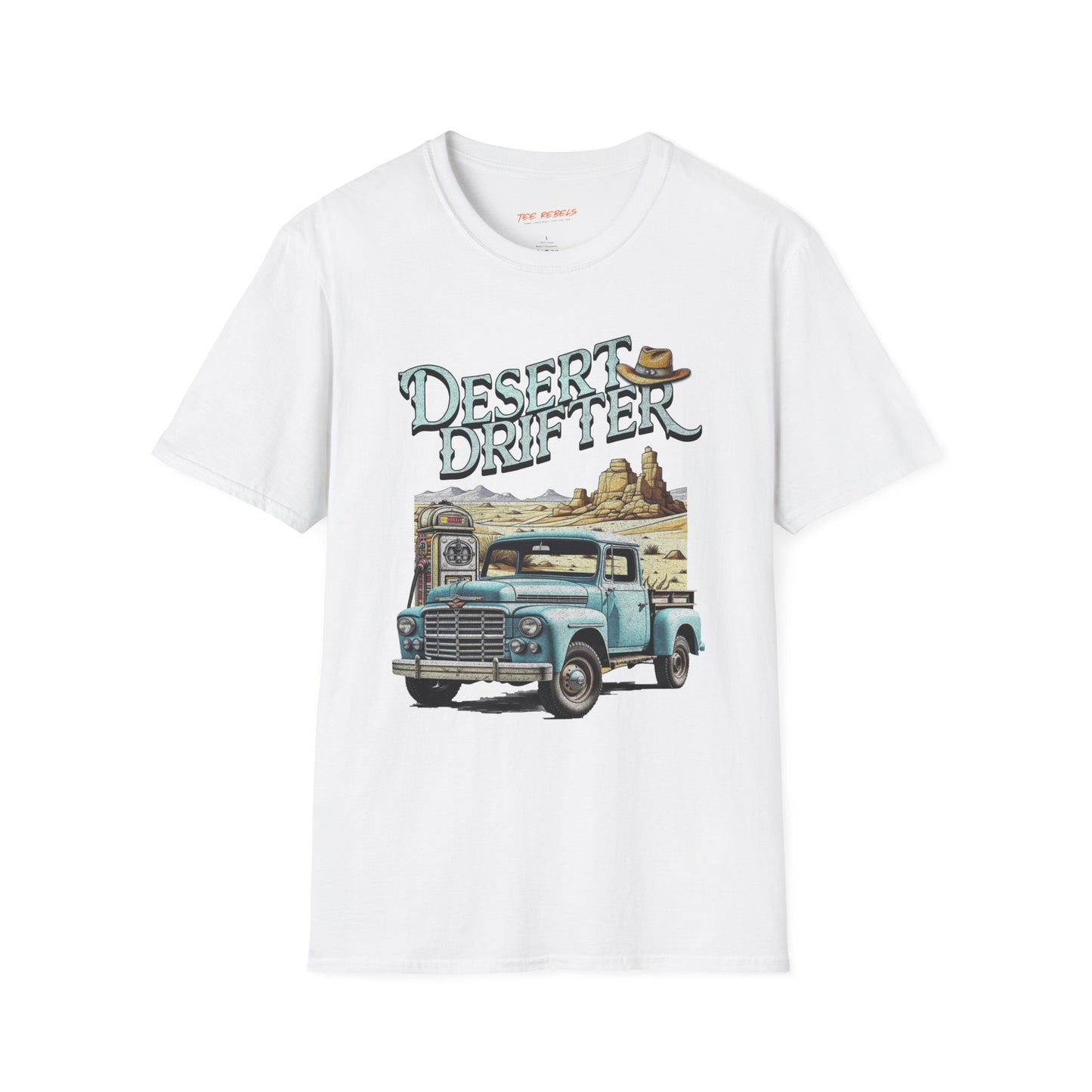 Desert Drifter Unisex Streetwear Graphic T-Shirt | Western Vintage Graphic T-Shirt | Desert Rebel Frequency