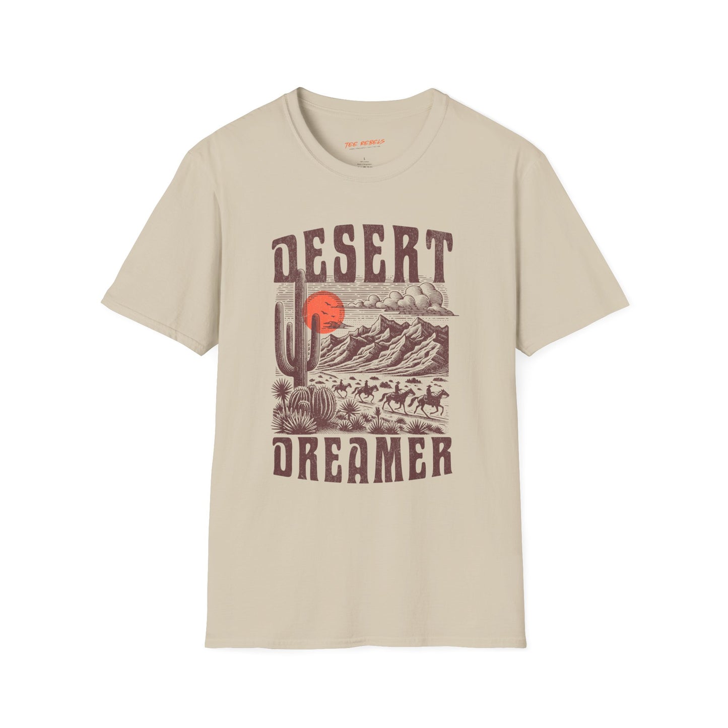 Desert Dreamer Unisex Streetwear T-Shirt | Vintage Western Graphic T-Shirt | Desert Rebel Frequency
