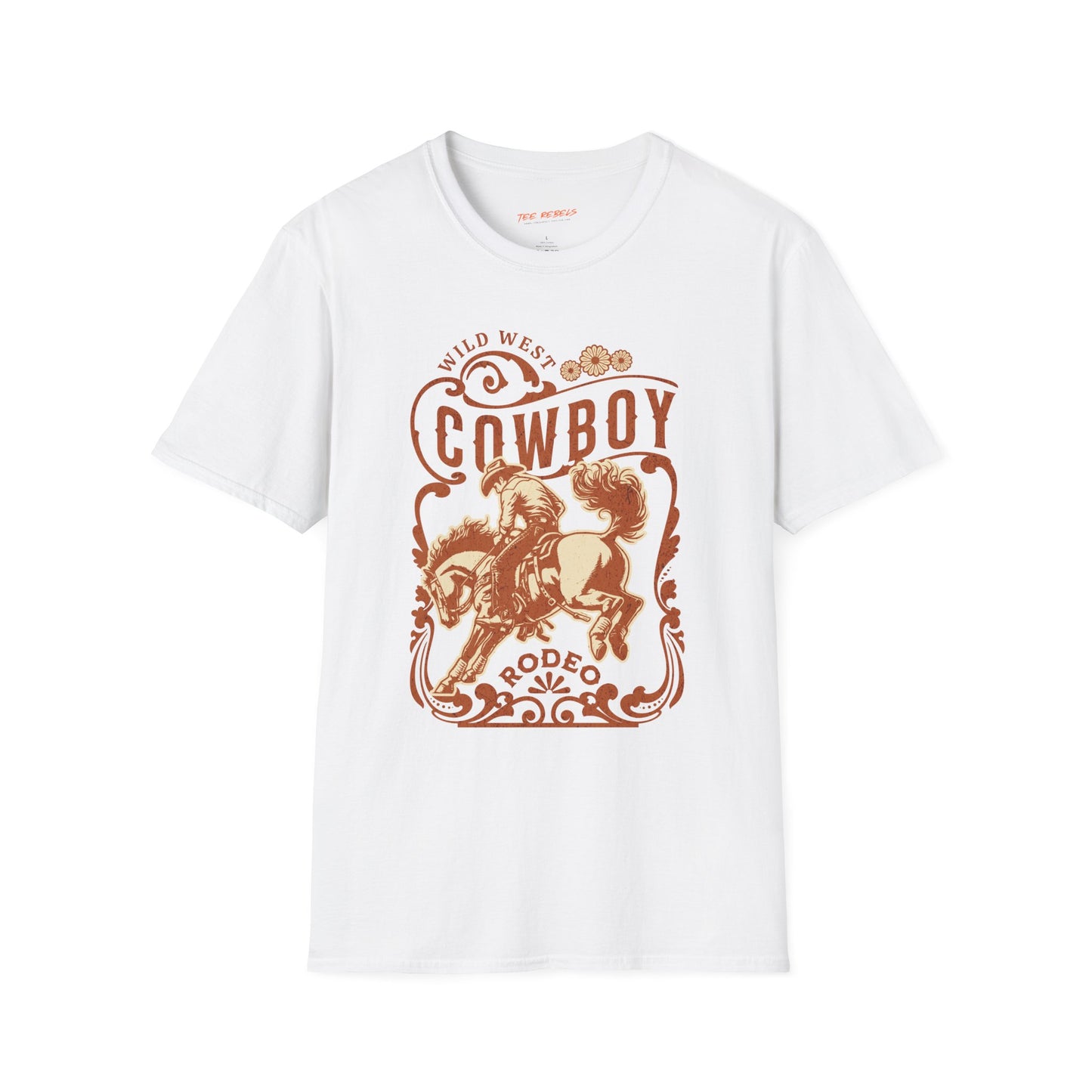 Vintage Cowboy Rodeo Graphic Unisex Streetwear T-Shirt, Spread Love T-Shirt, Western Apparel, Love-themed Gift, Rodeo T-Shirt