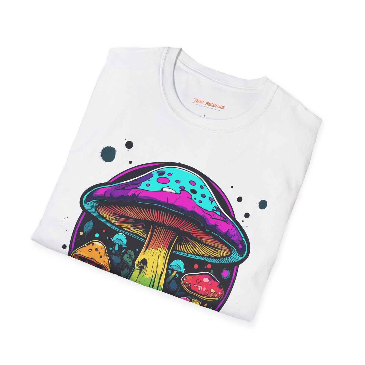 Psychedelic Mushroom Unisex Softstyle T-Shirt | Mushroom Frequency