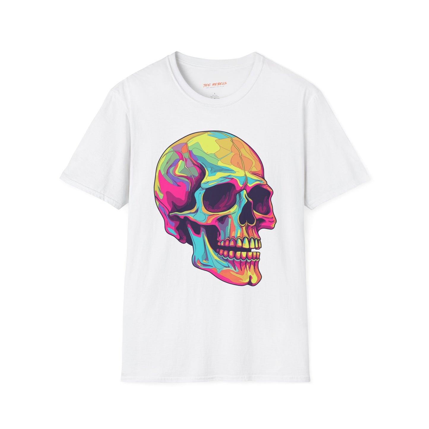Psychedelic Skull Head Unisex T-Shirt | Skull Rebel Frequency