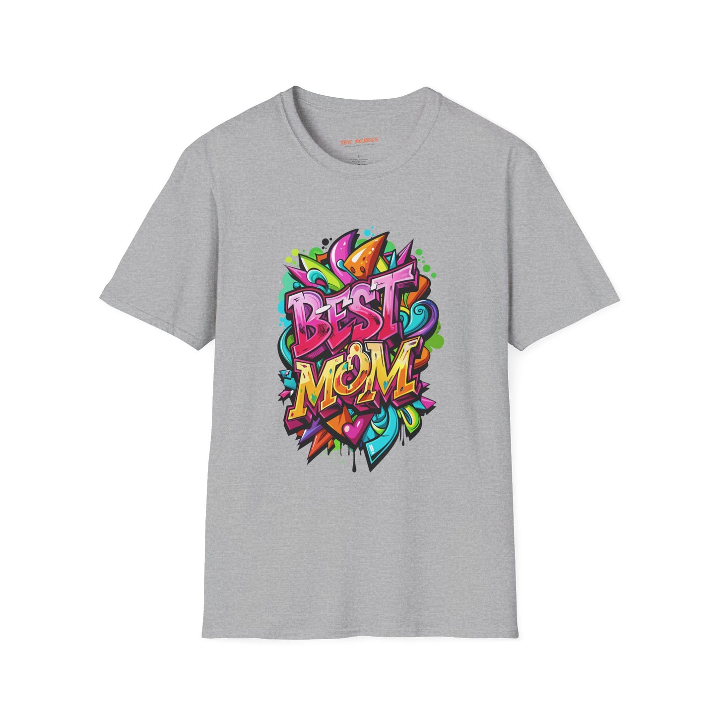 Best Mom Unisex Softstyle T-Shirt | Colorful, Fun Gift for Mother's Day