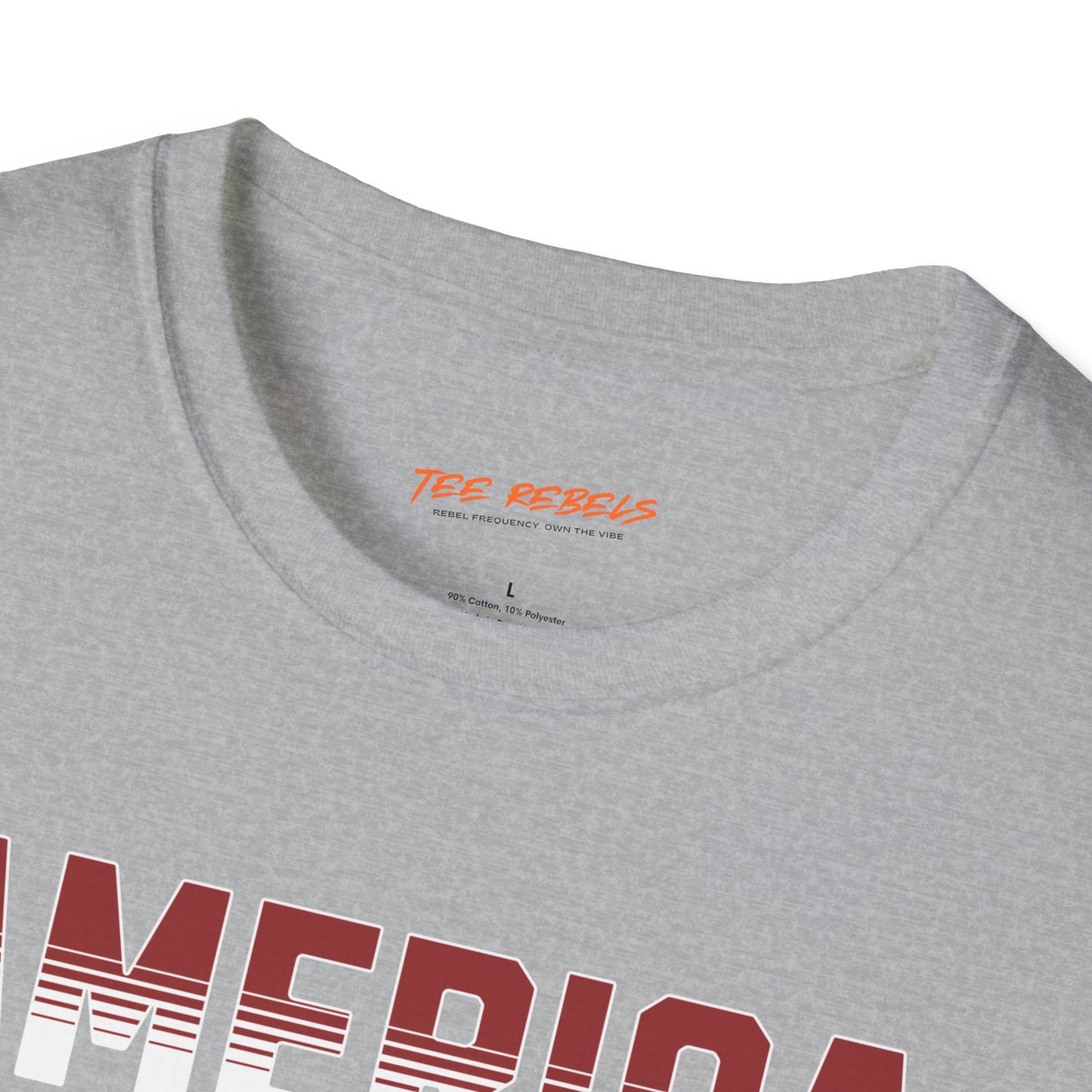 American Blonde Lady Independence Day Unisex Streetwear T-Shirt | America Graphic T-Shirt | Lady Rebel Frequency