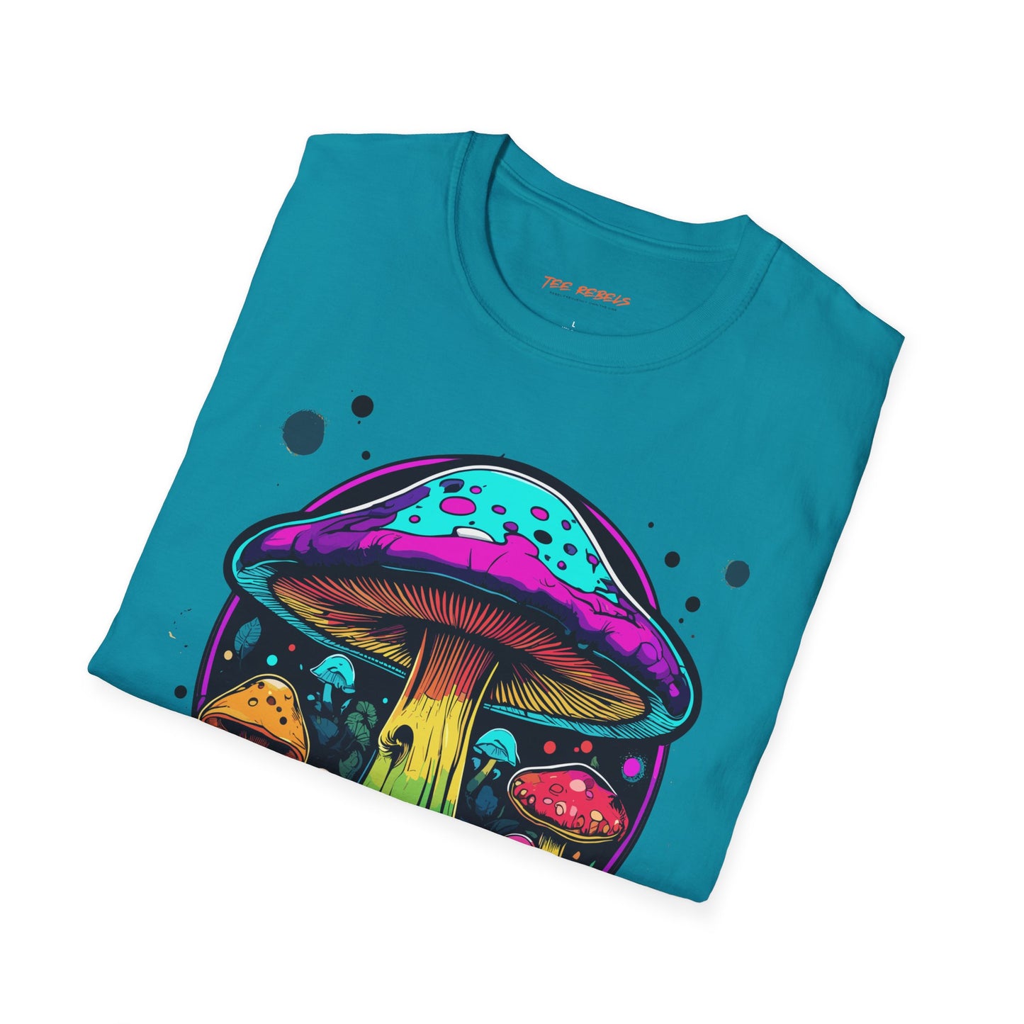 Psychedelic Mushroom Unisex Softstyle T-Shirt | Mushroom Frequency
