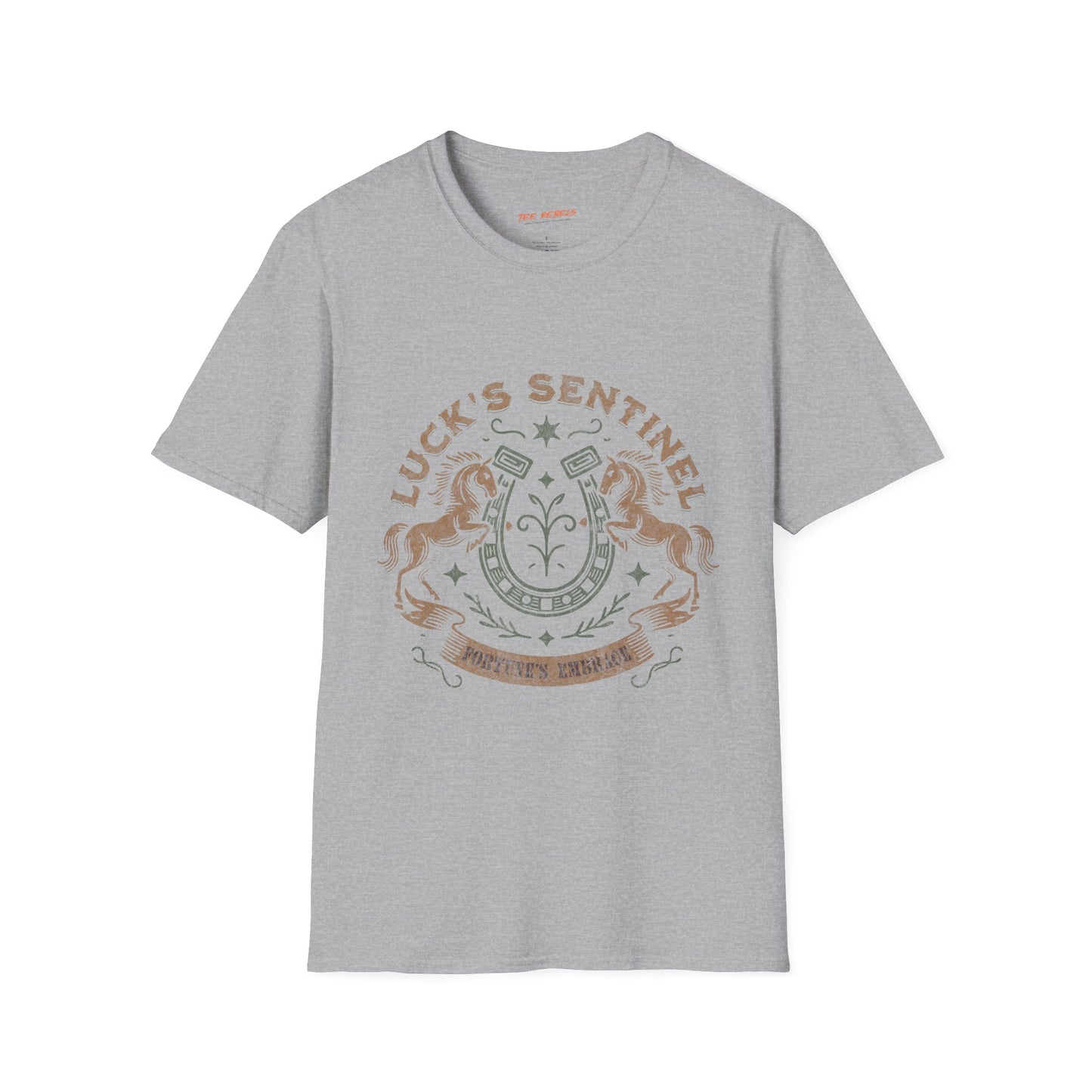 Luck's Sentinel Unisex Streetwear T-Shirt | American West Graphic T-Shirt | Sentinel Rebel Frequency