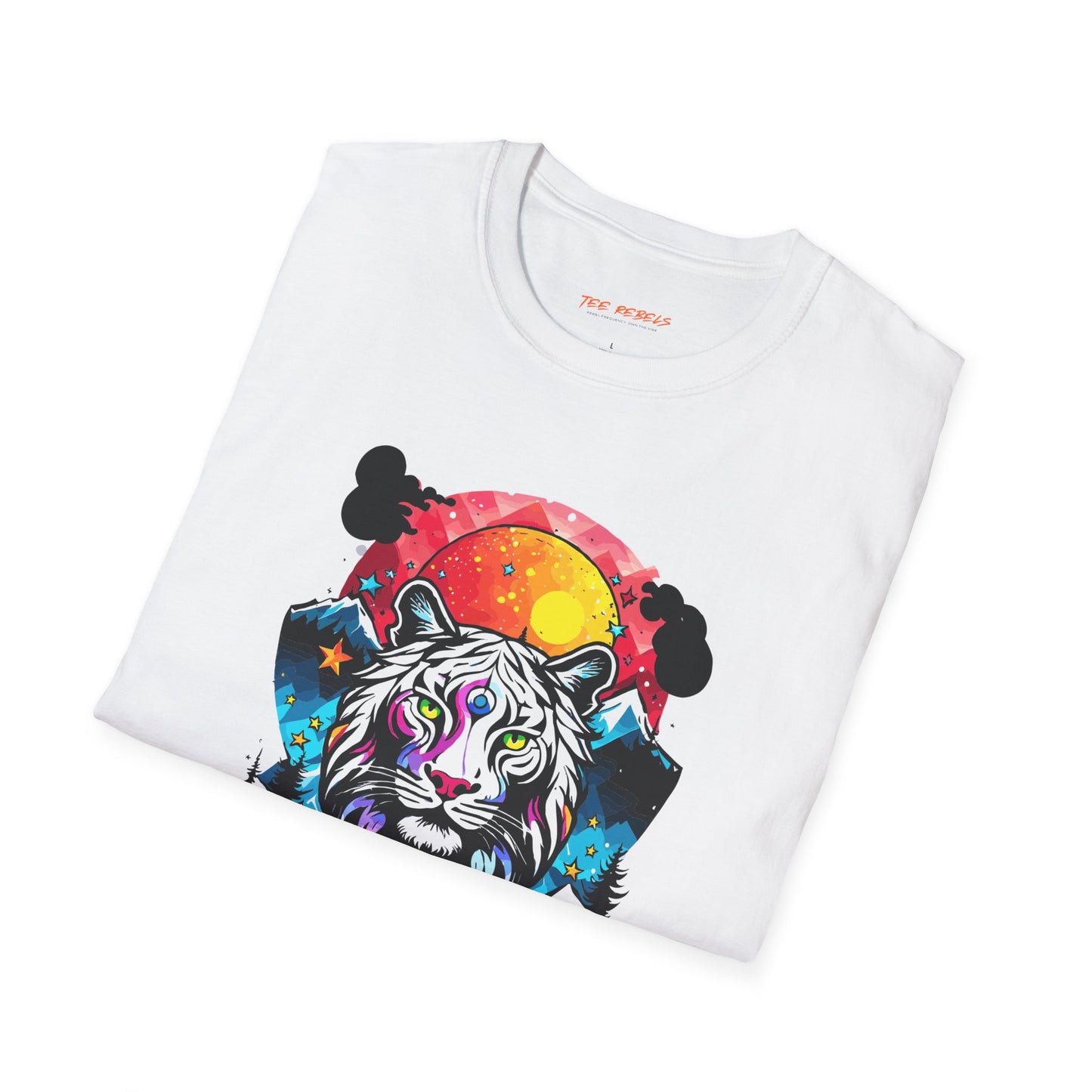 Mystic Tiger Teeshirt | Unisex Softstyle Tee for Nature Lovers | Tiger Frequency