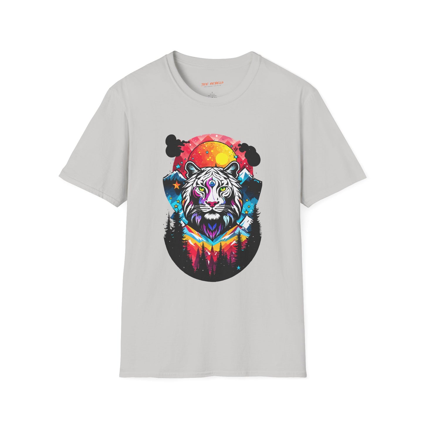 Mystic Tiger Teeshirt | Unisex Softstyle Tee for Nature Lovers | Tiger Frequency