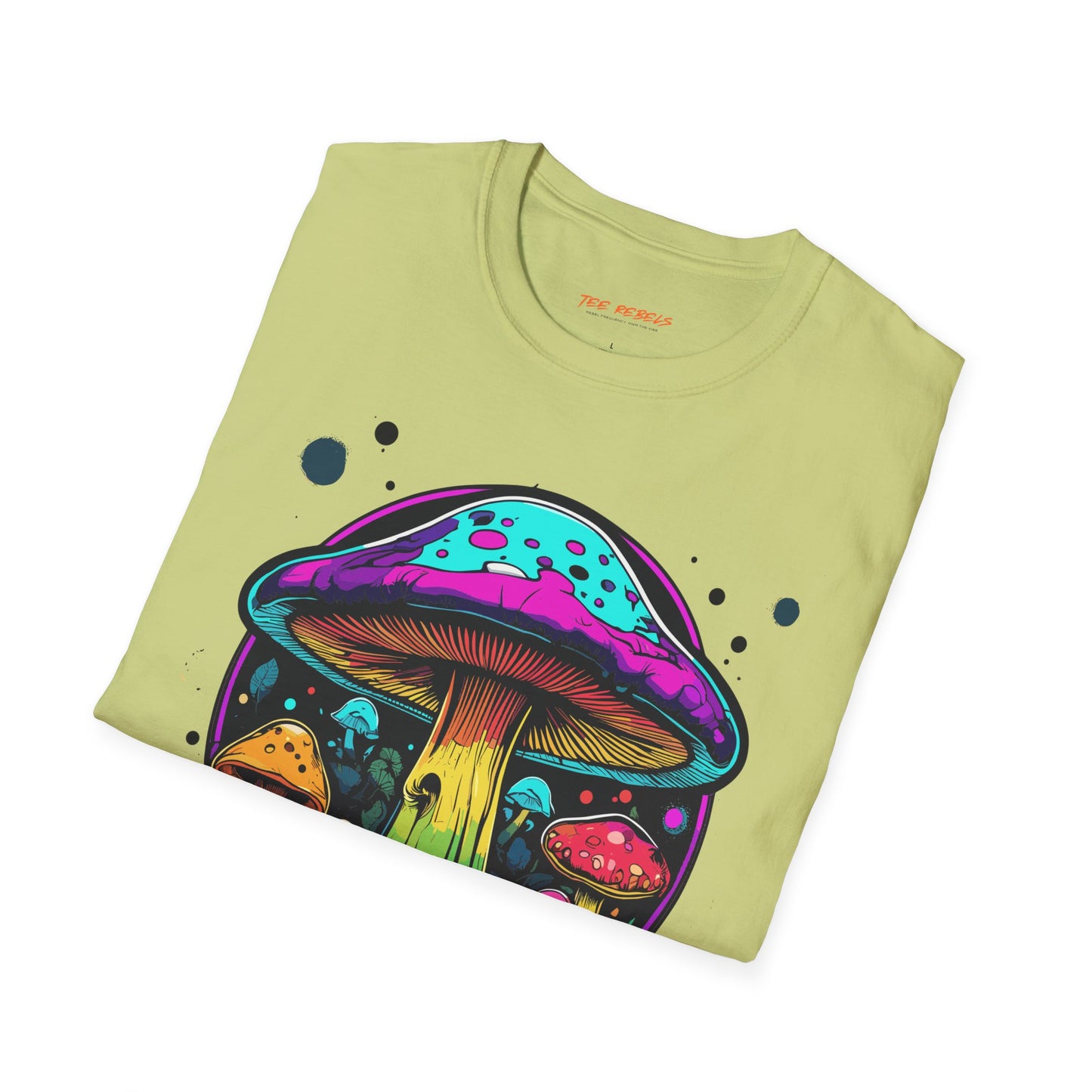 Psychedelic Mushroom Unisex Softstyle T-Shirt | Mushroom Frequency