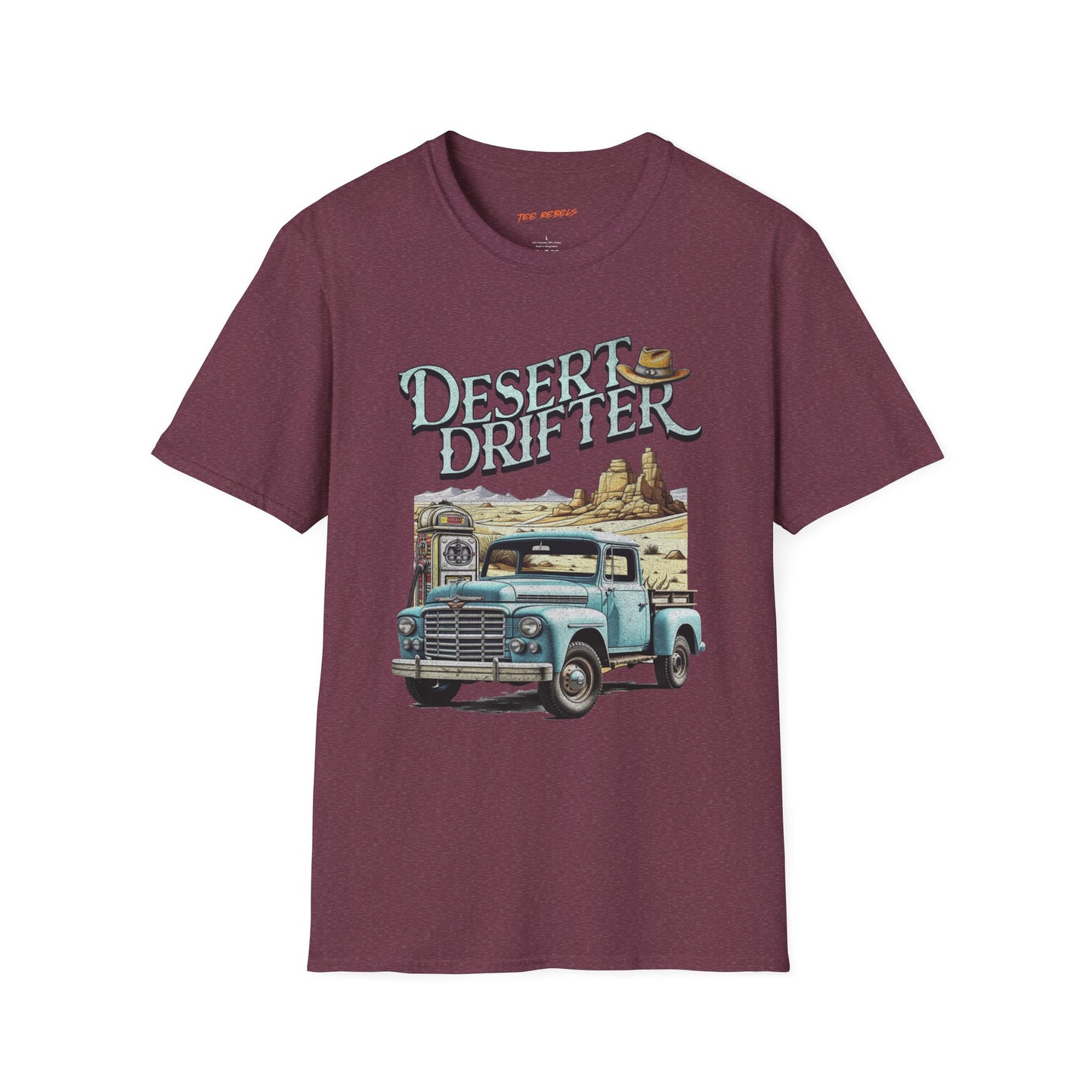 Desert Drifter Unisex Streetwear Graphic T-Shirt | Western Vintage Graphic T-Shirt | Desert Rebel Frequency