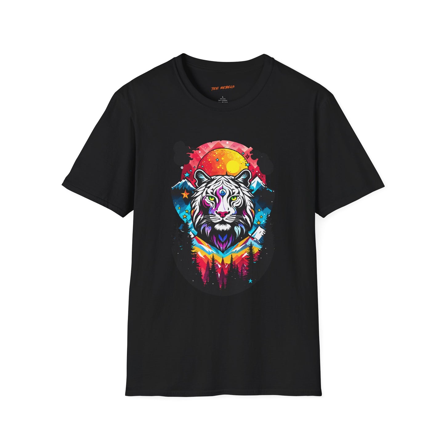 Mystic Tiger Teeshirt | Unisex Softstyle Tee for Nature Lovers | Tiger Frequency