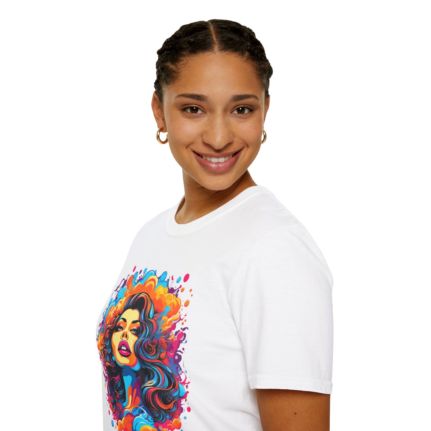 Psychedelic Lady Beauty Unisex T-Shirt | Lady Rebel Frequency