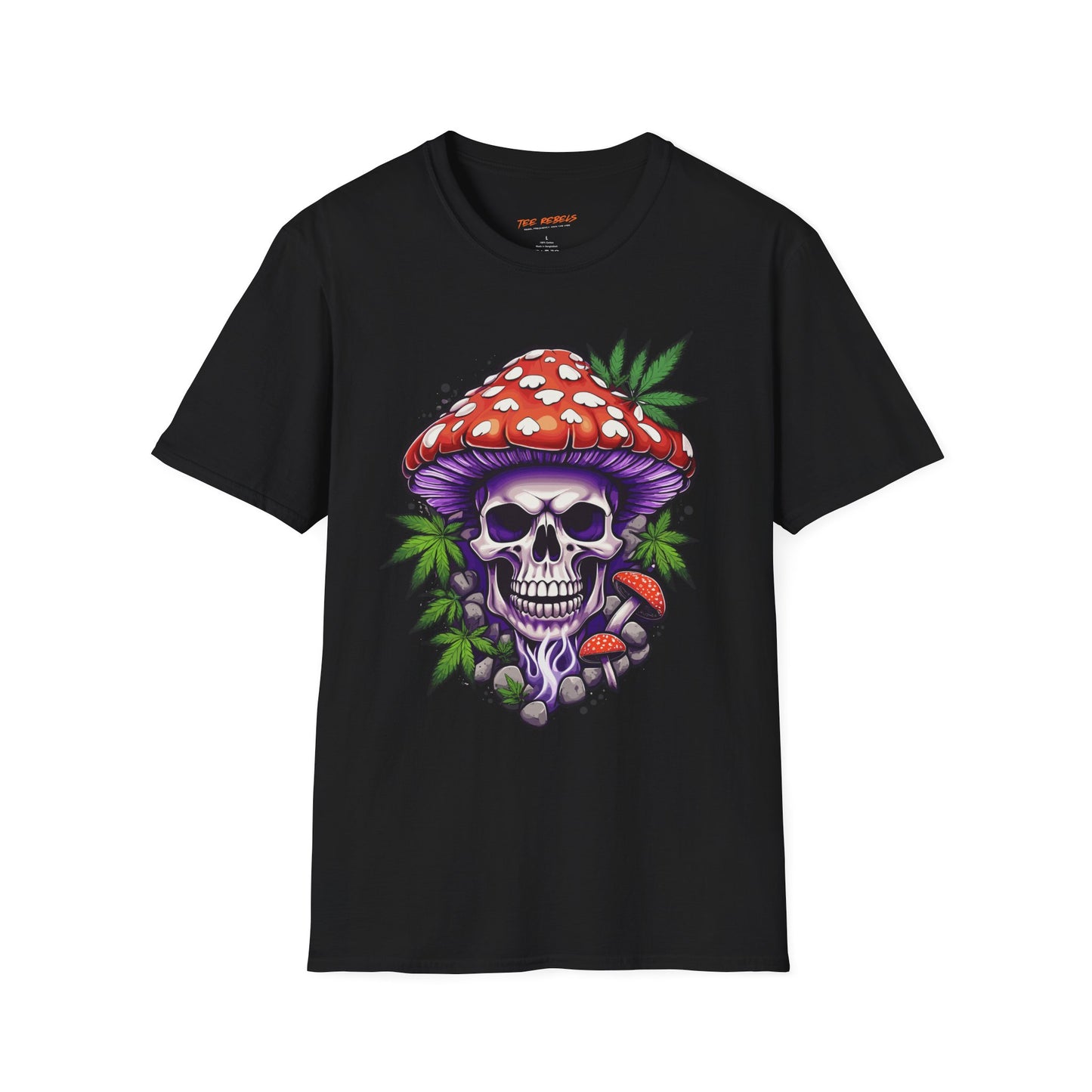 Psychedelic Skull Mushroom Unisex T-Shirt | Skull Rebel Frequency