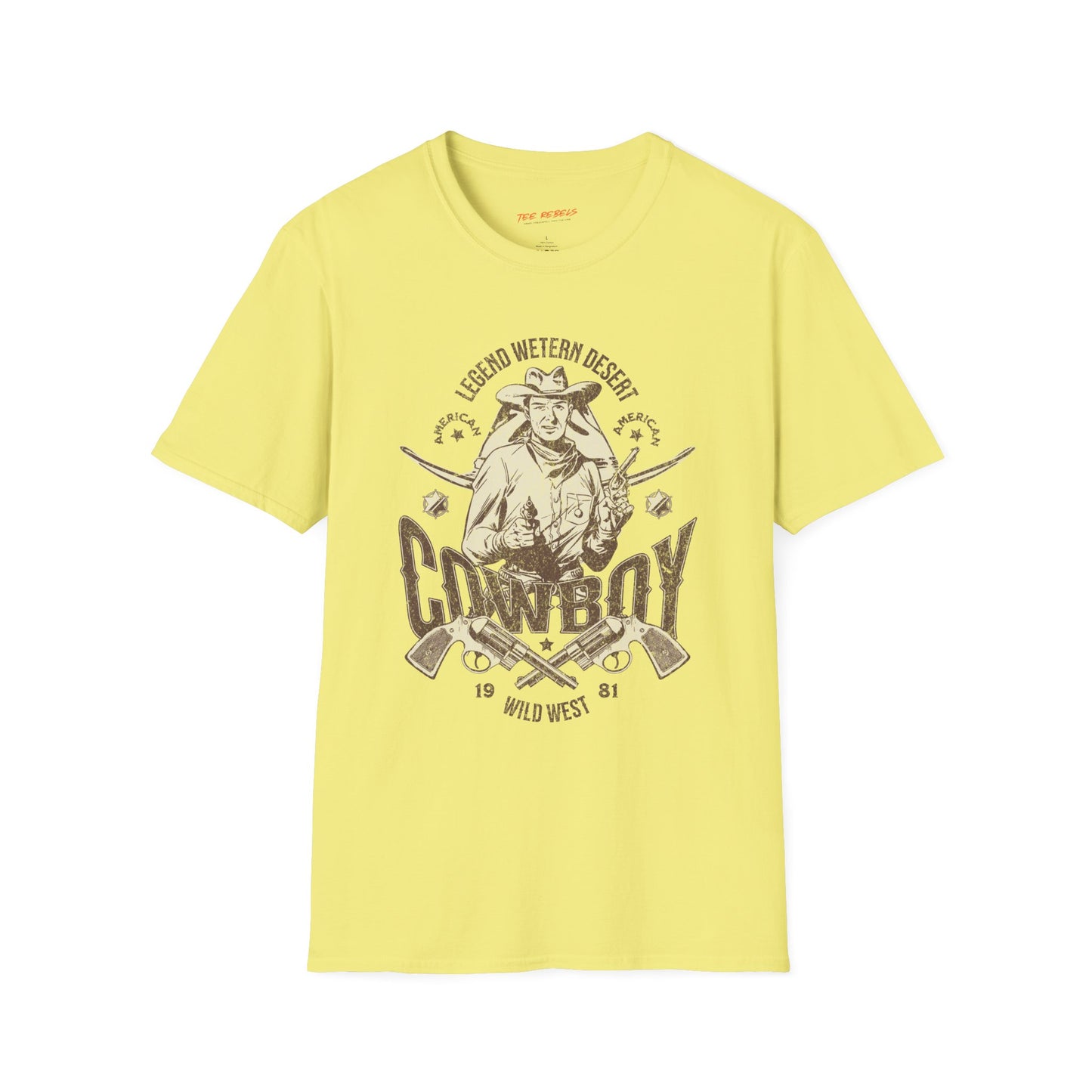 Legend Western Desert Cowboy Unisex Streetwear T-Shirt | Cowboy Graphic T-Shirt | Cowboy Rebel Frequency