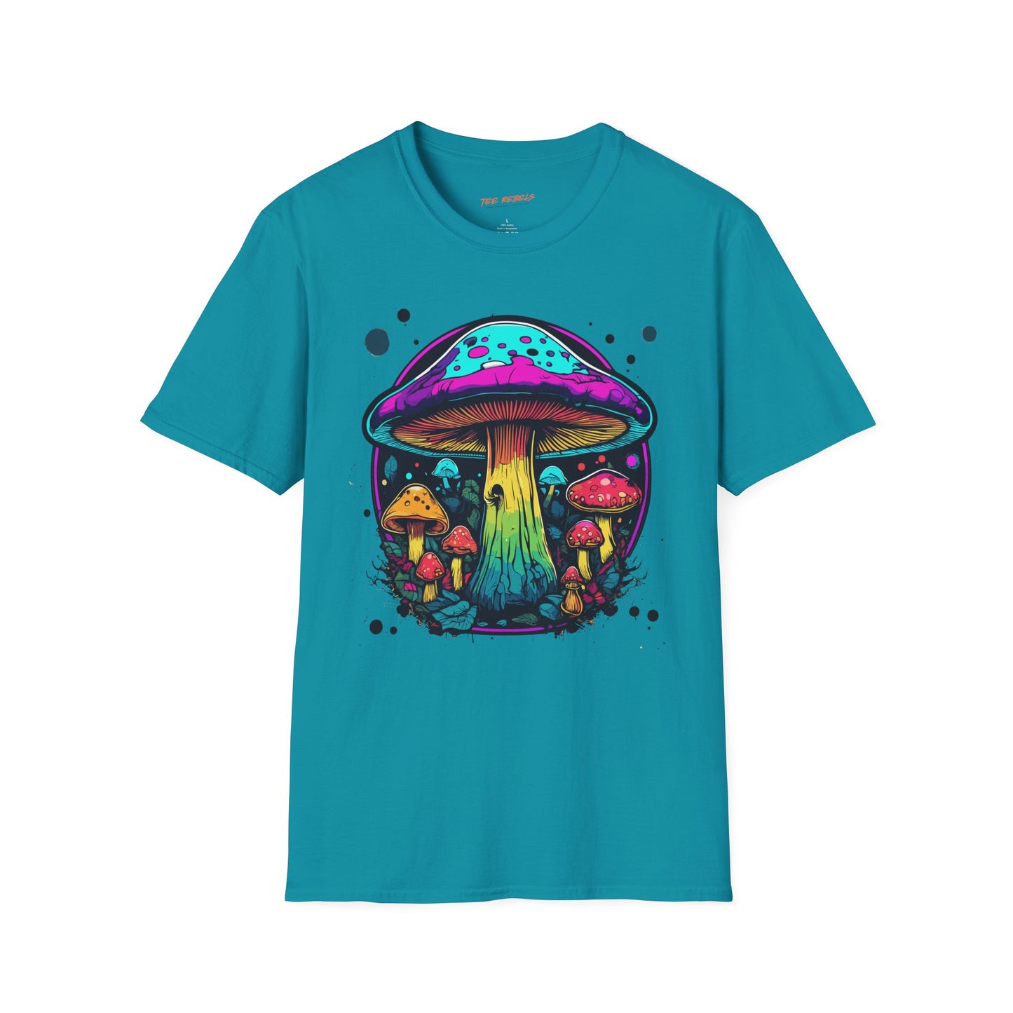 Psychedelic Mushroom Unisex Softstyle T-Shirt | Mushroom Frequency