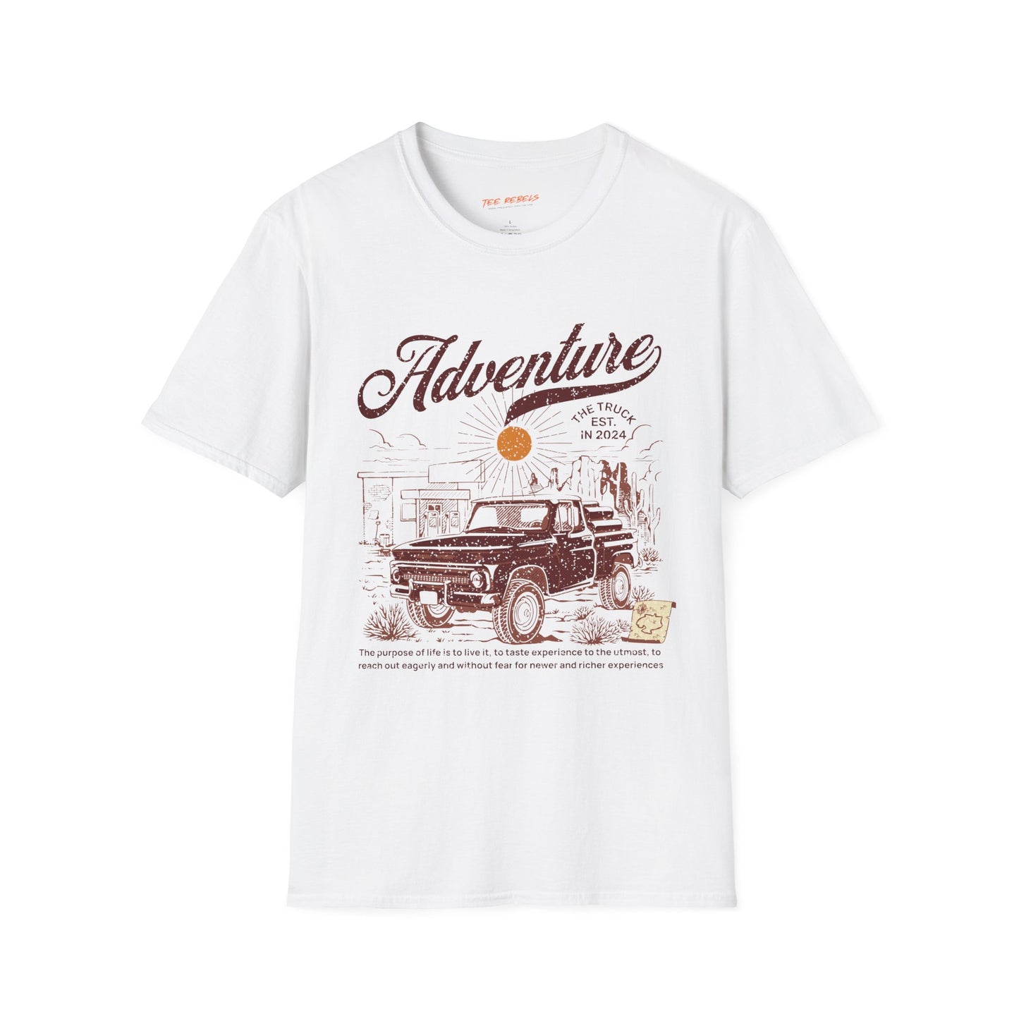 Adventure Truckin Unisex Streetwear T-Shirt | Adventure Graphic T-Shirt | Adventure Rebel Frequency