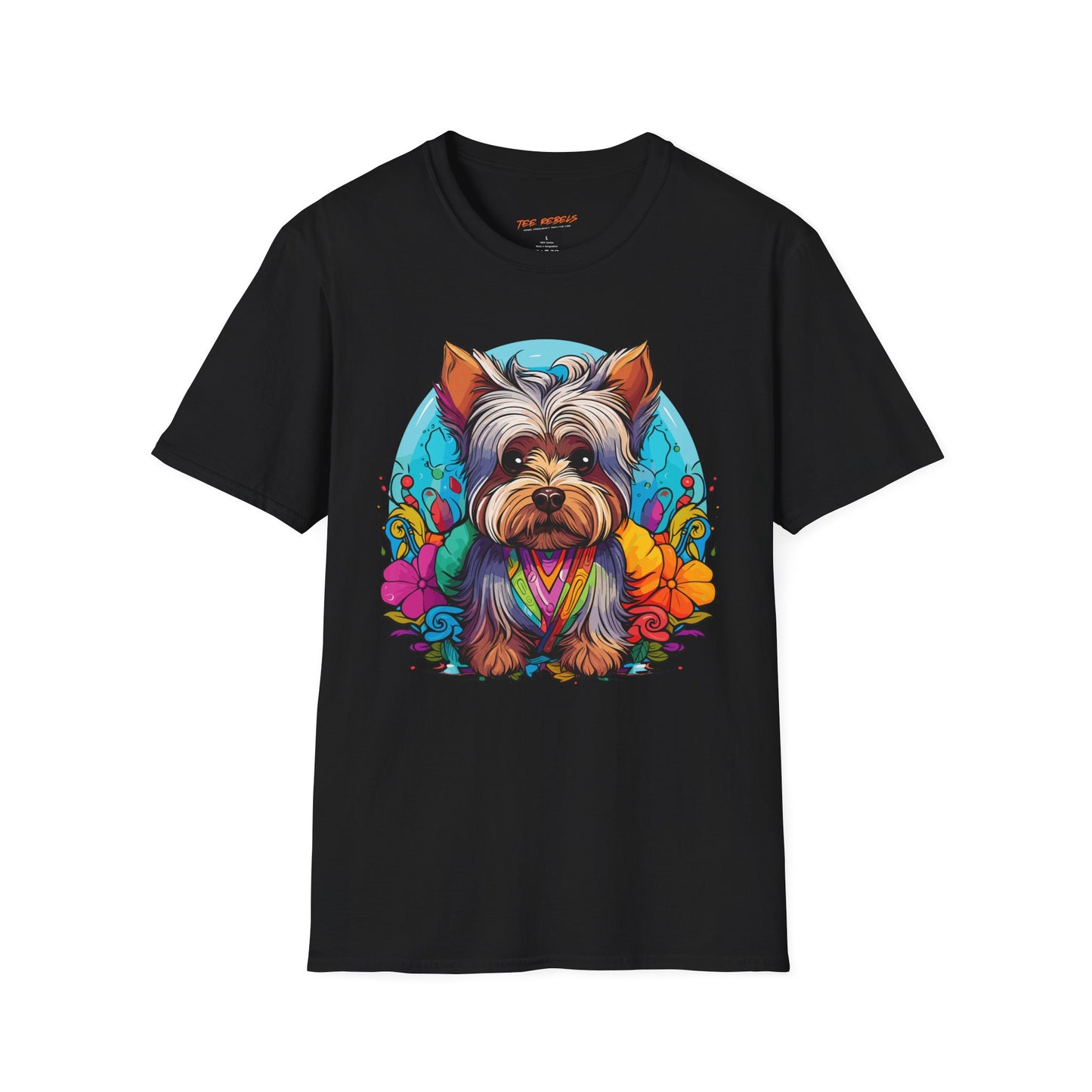 Psychedelic Little Dog Unisex T-Shirt | Little Dog Rebel Frequency