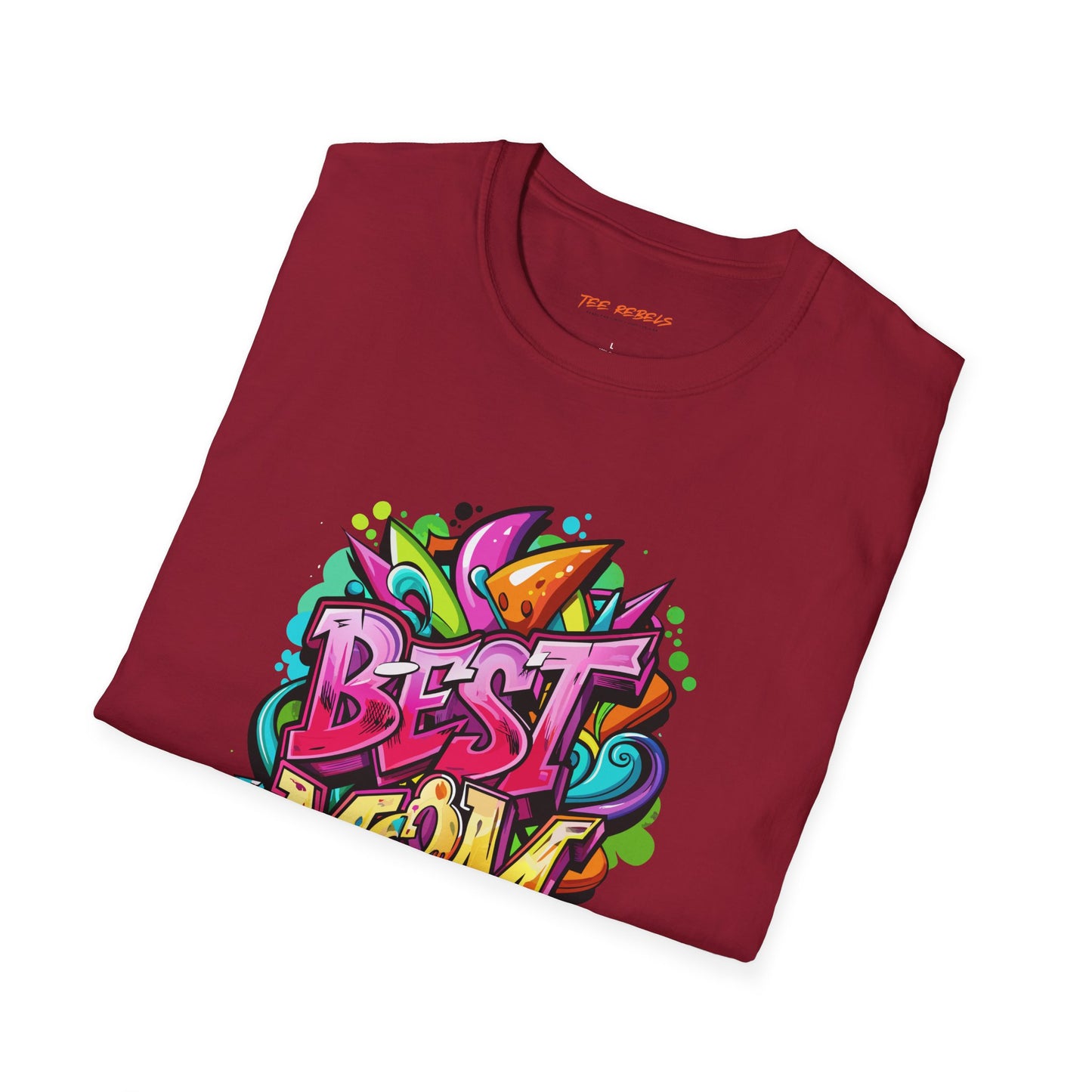 Best Mom Unisex Softstyle T-Shirt | Colorful, Fun Gift for Mother's Day