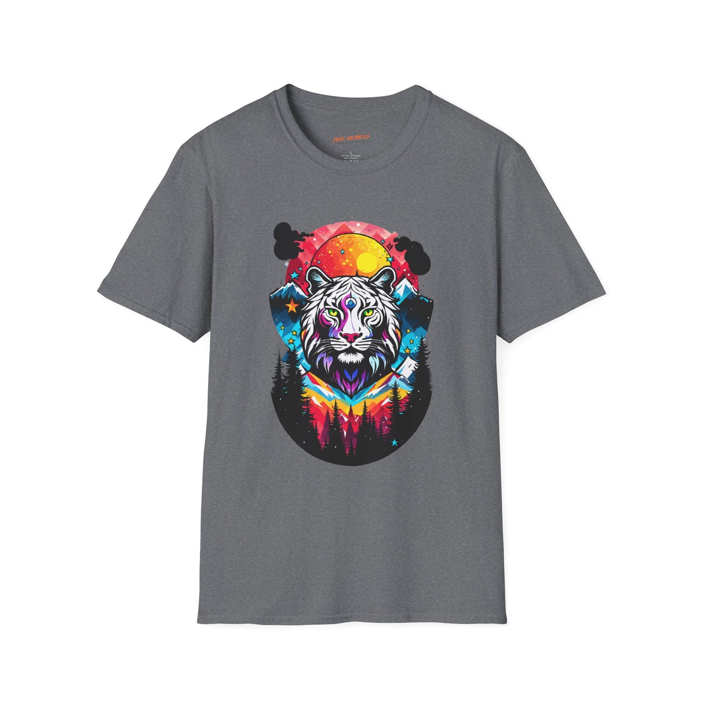 Mystic Tiger Teeshirt | Unisex Softstyle Tee for Nature Lovers | Tiger Frequency