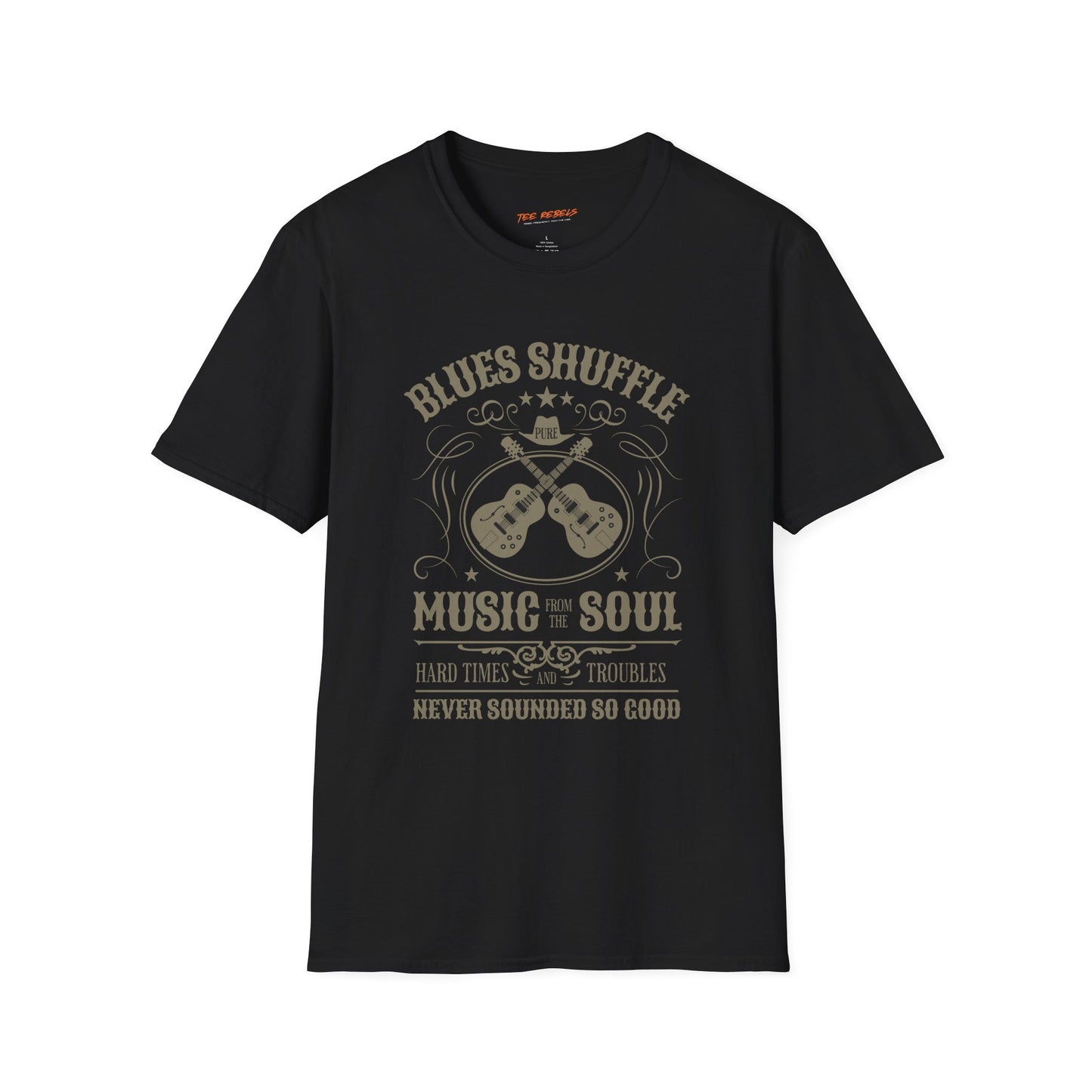 Blues Shuffle Music & Soul Unisex Streetwear T-Shirt | Vintage Style Tee | Blues Rebel Frequency