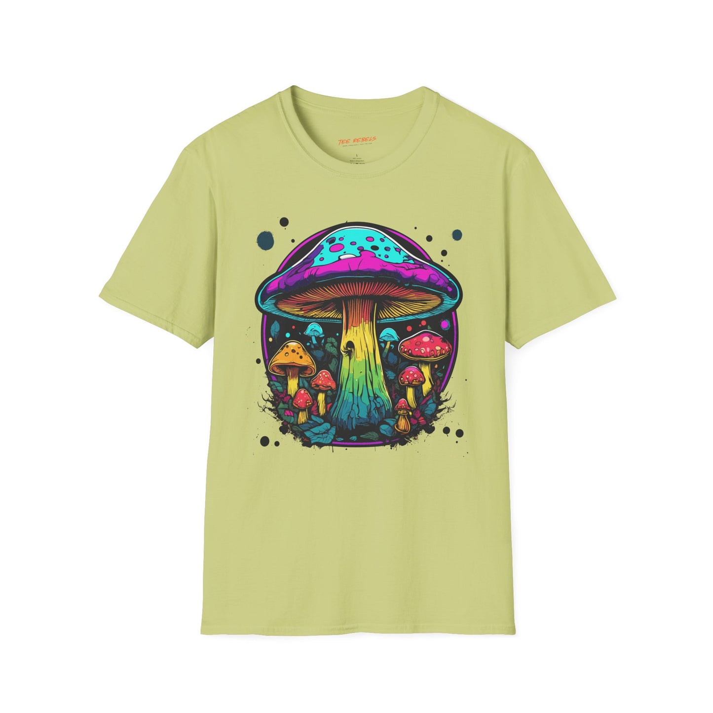 Psychedelic Mushroom Unisex Softstyle T-Shirt | Mushroom Frequency