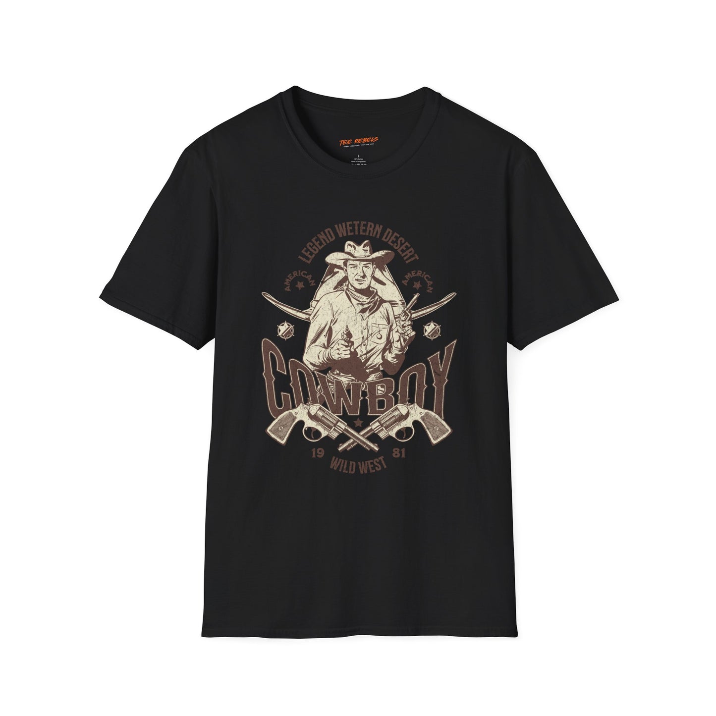 Legend Western Desert Cowboy Unisex Streetwear T-Shirt | Cowboy Graphic T-Shirt | Cowboy Rebel Frequency